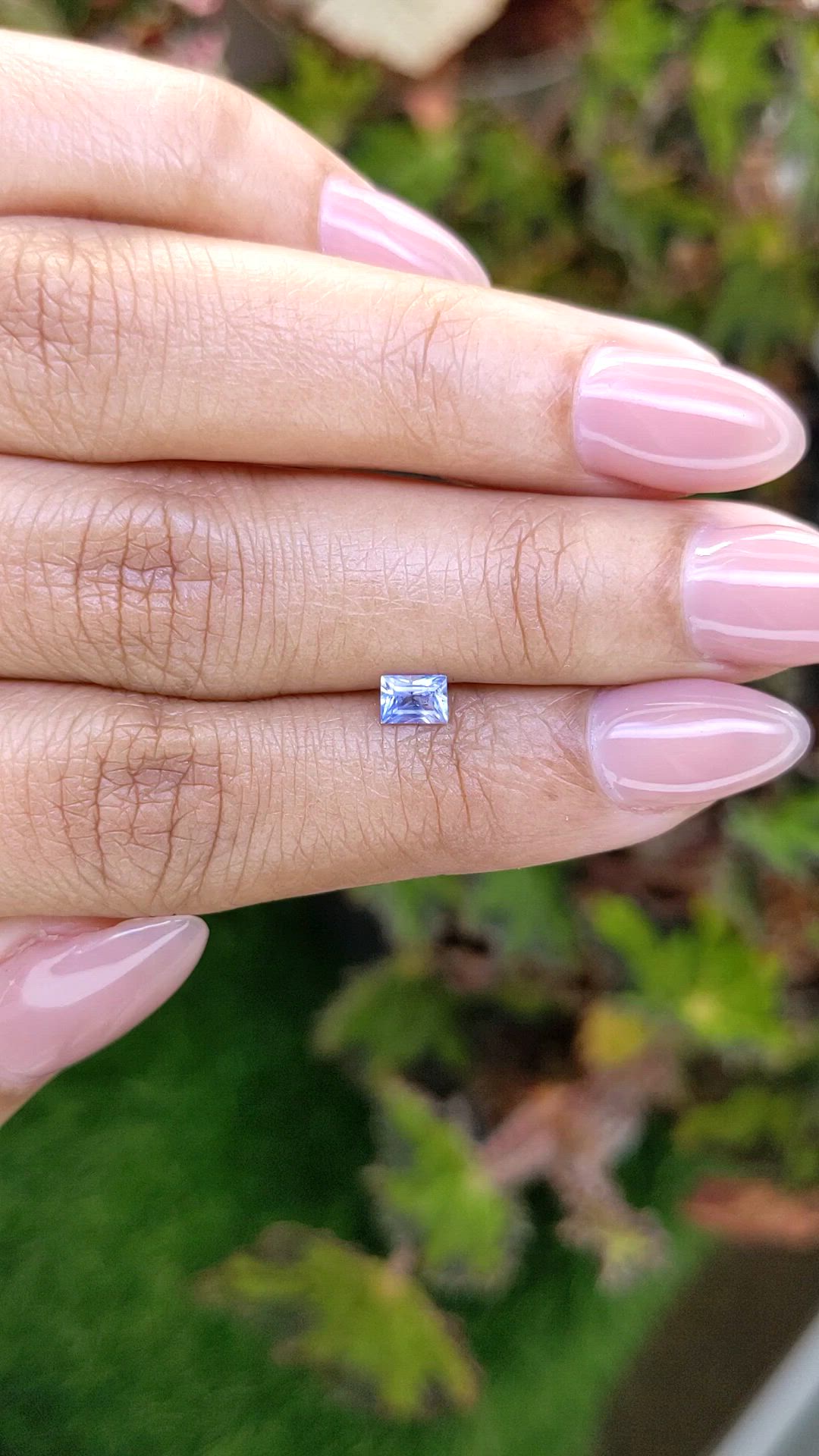 0.40 Ct. Blue Sapphire from Ceylon (Sri Lanka) Size Video