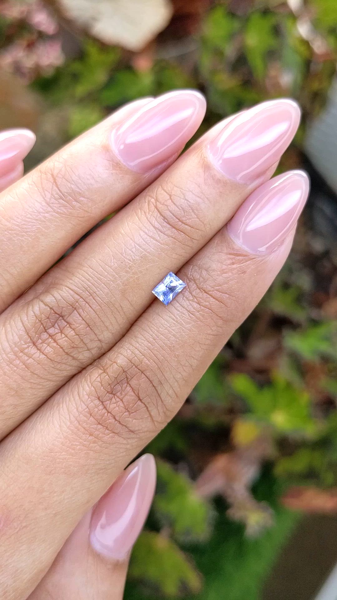 0.40 Ct. Blue Sapphire from Ceylon (Sri Lanka) Size Video