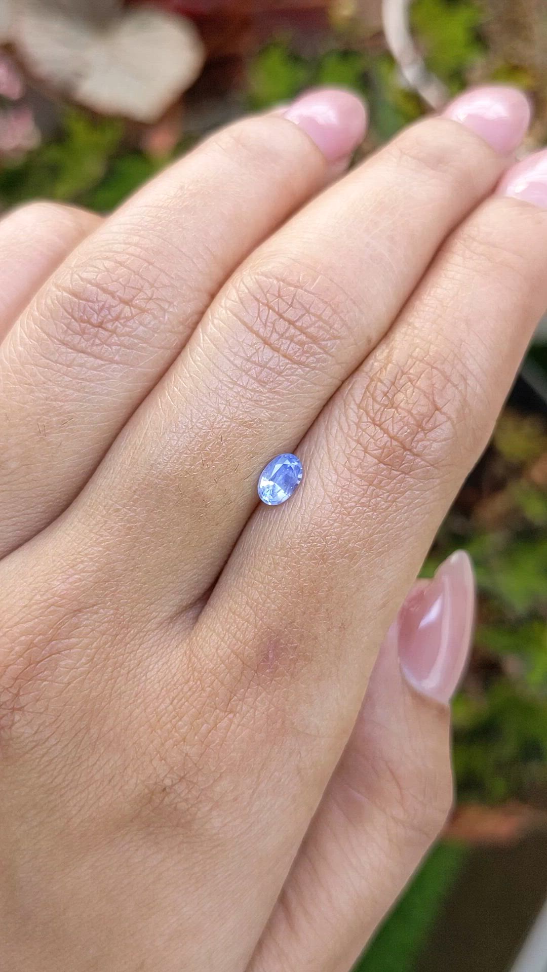 0.46 Ct. Blue Sapphire from Ceylon (Sri Lanka) Size Video