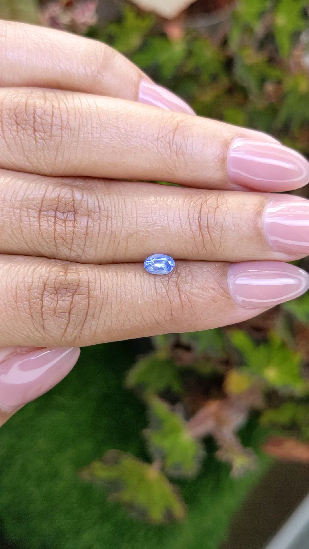 0.46 Ct. Blue Sapphire from Ceylon (Sri Lanka) Size Video