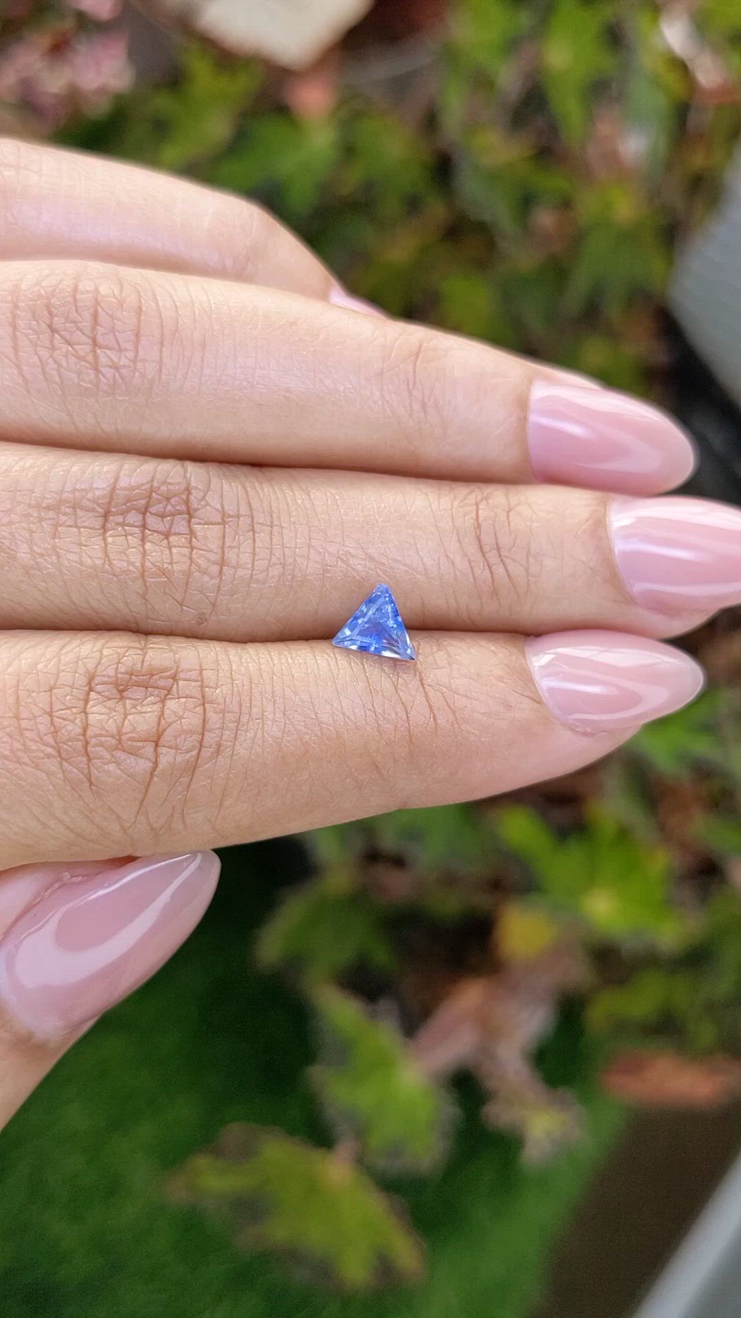 0.67 Ct. Blue Sapphire from Ceylon (Sri Lanka) Size Video