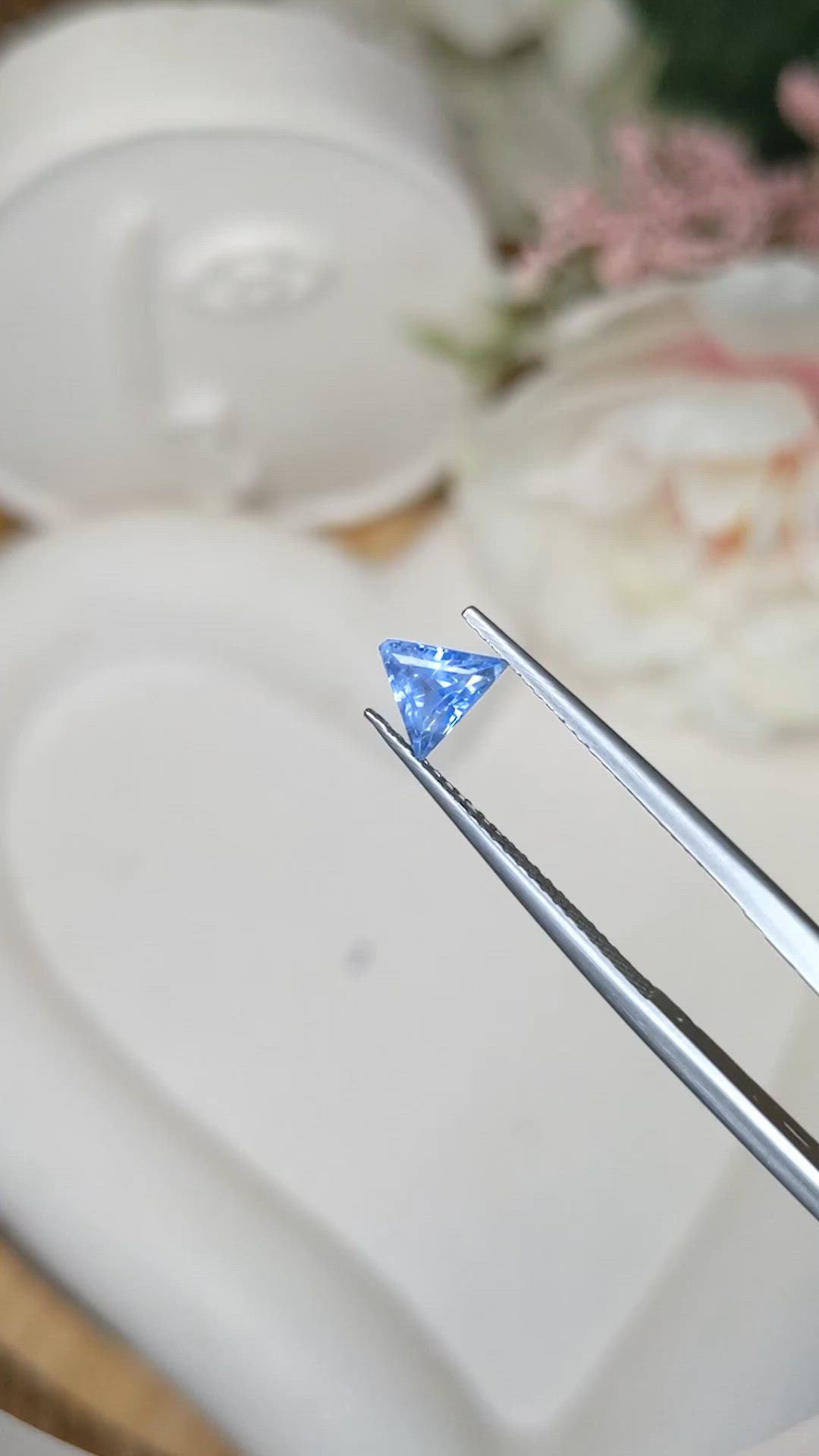 0.67 Ct. Blue Sapphire from Ceylon (Sri Lanka) Size Video