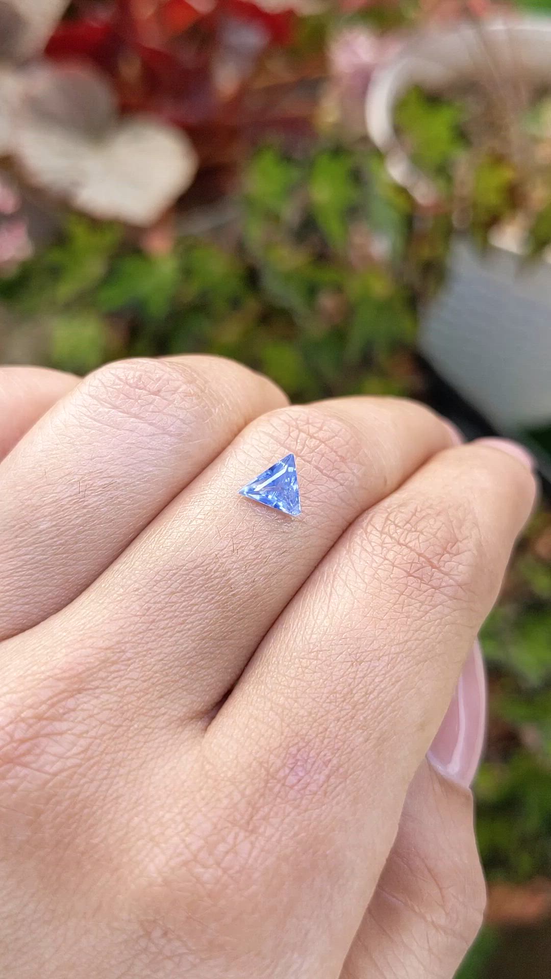 0.67 Ct. Blue Sapphire from Ceylon (Sri Lanka) Size Video