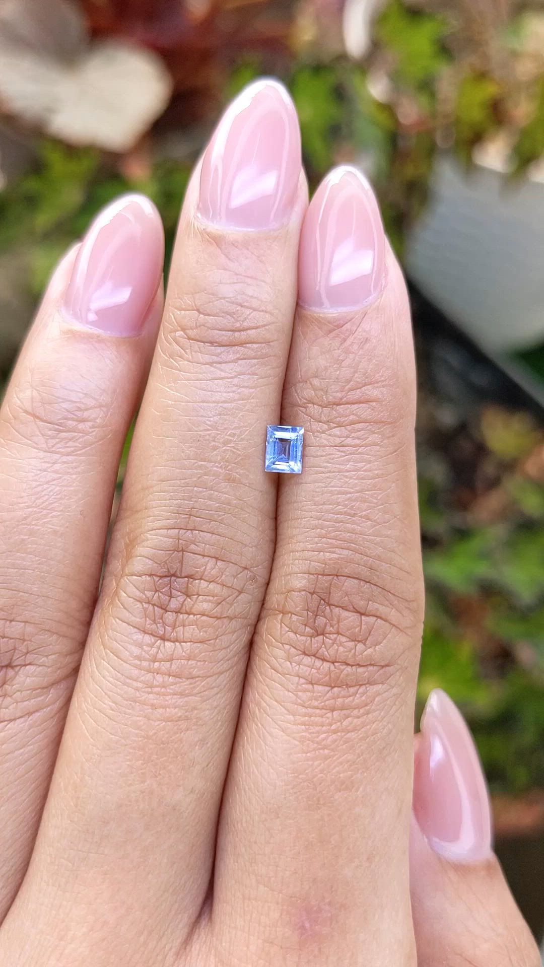 0.42 Ct. Blue Sapphire from Ceylon (Sri Lanka) Size Video