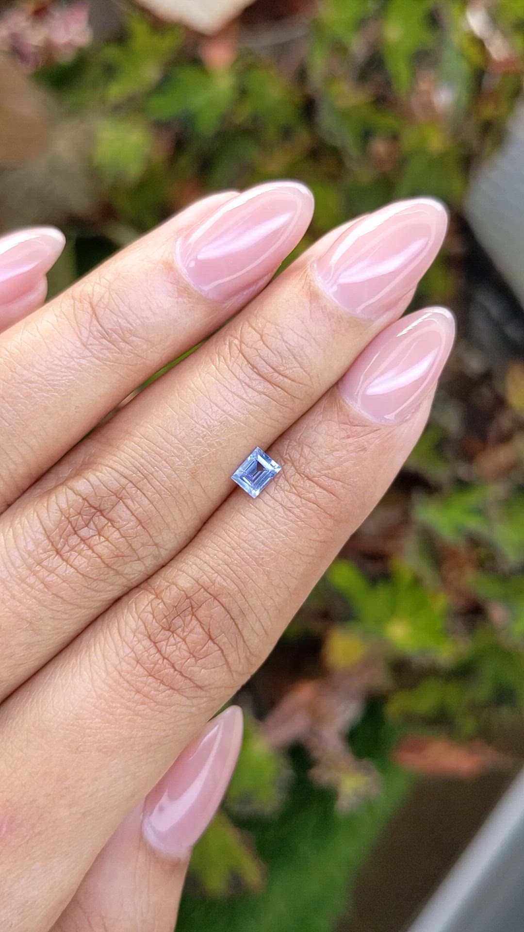 0.42 Ct. Blue Sapphire from Ceylon (Sri Lanka) Size Video
