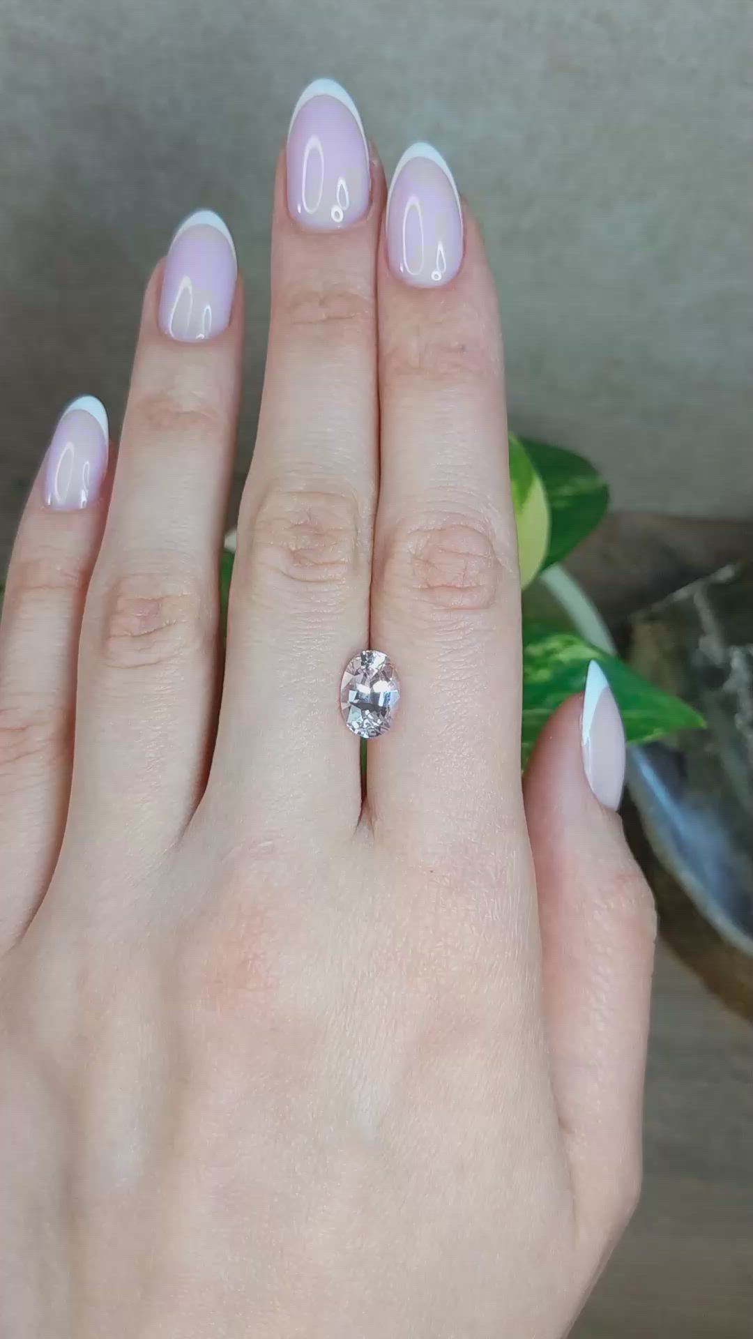 3.39 Ct. Pink Sapphire from Ceylon (Sri Lanka) Size Video