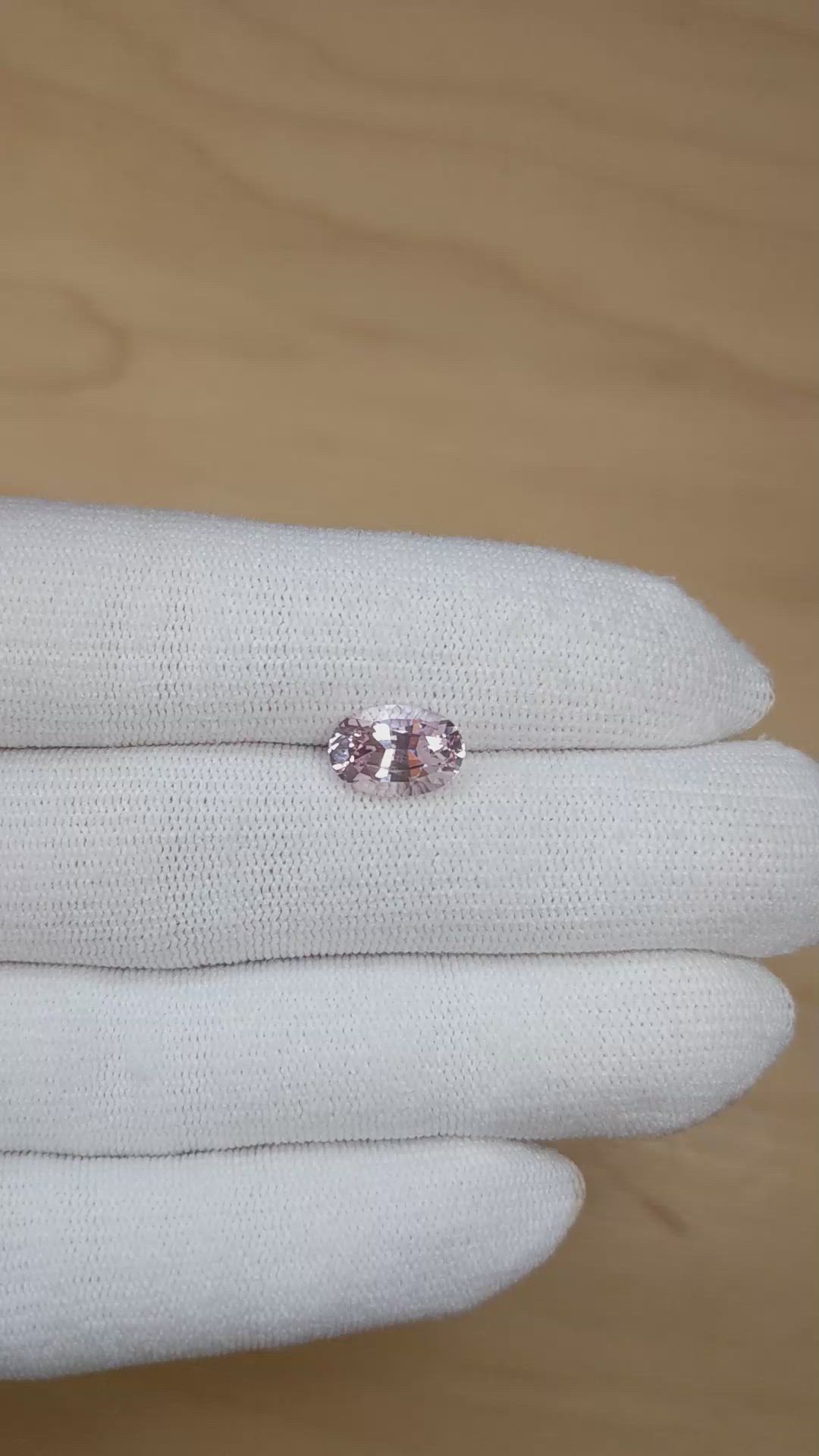 3.39 Ct. Pink Sapphire from Ceylon (Sri Lanka) Size Video