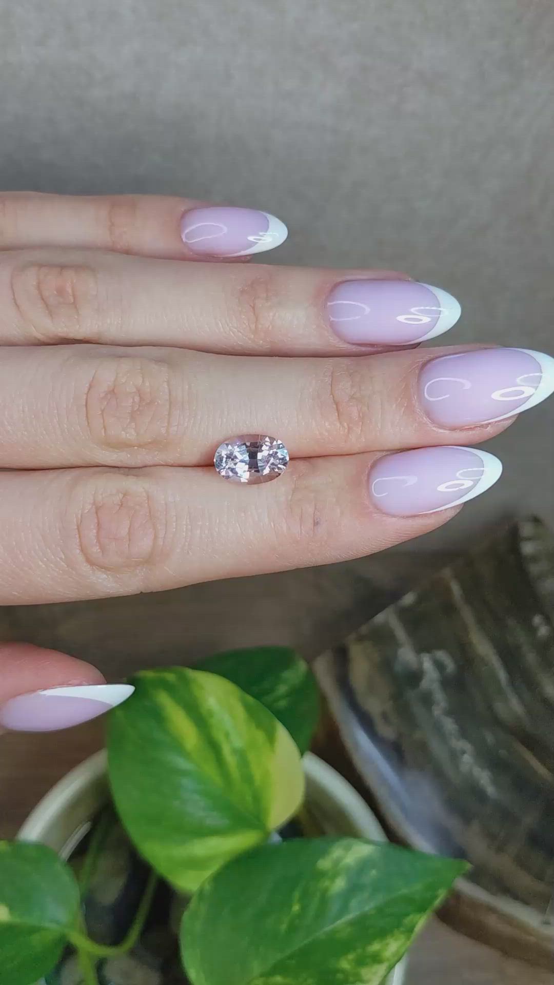3.39 Ct. Pink Sapphire from Ceylon (Sri Lanka) Size Video