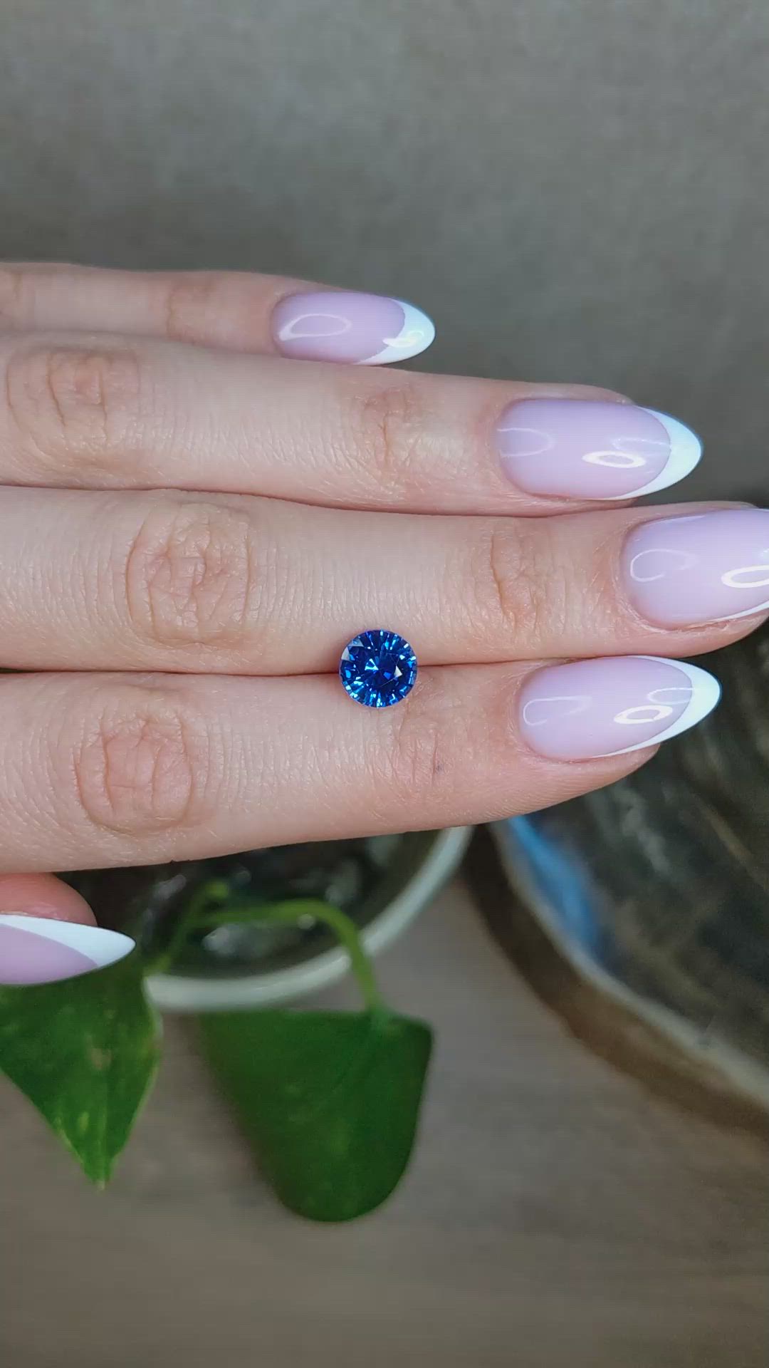 2.01 Ct. Blue Sapphire from Ceylon (Sri Lanka) Size Video