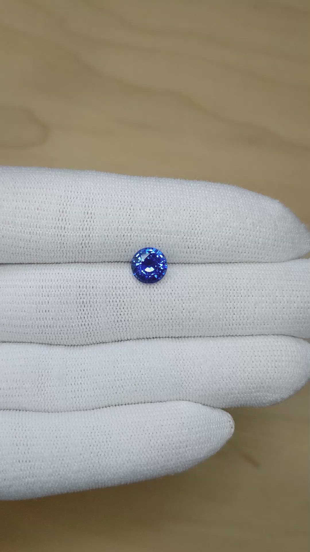 2.01 Ct. Blue Sapphire from Ceylon (Sri Lanka) Size Video