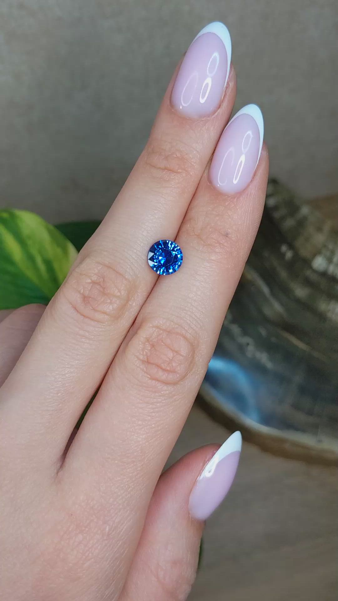 2.01 Ct. Blue Sapphire from Ceylon (Sri Lanka) Size Video