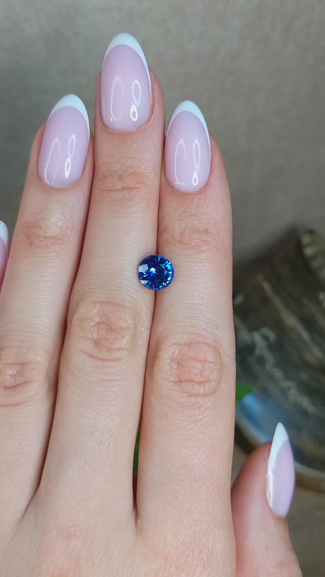 2.01 Ct. Blue Sapphire from Ceylon (Sri Lanka) Size Video
