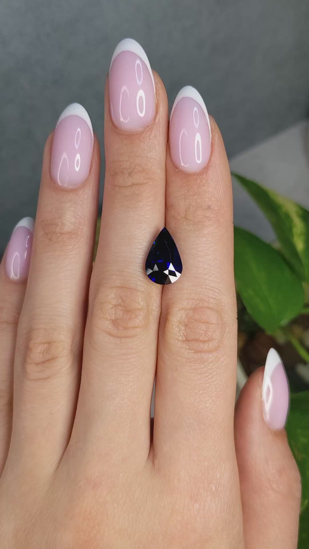 6.00 Ct. Blue Sapphire from Madagascar Size Video