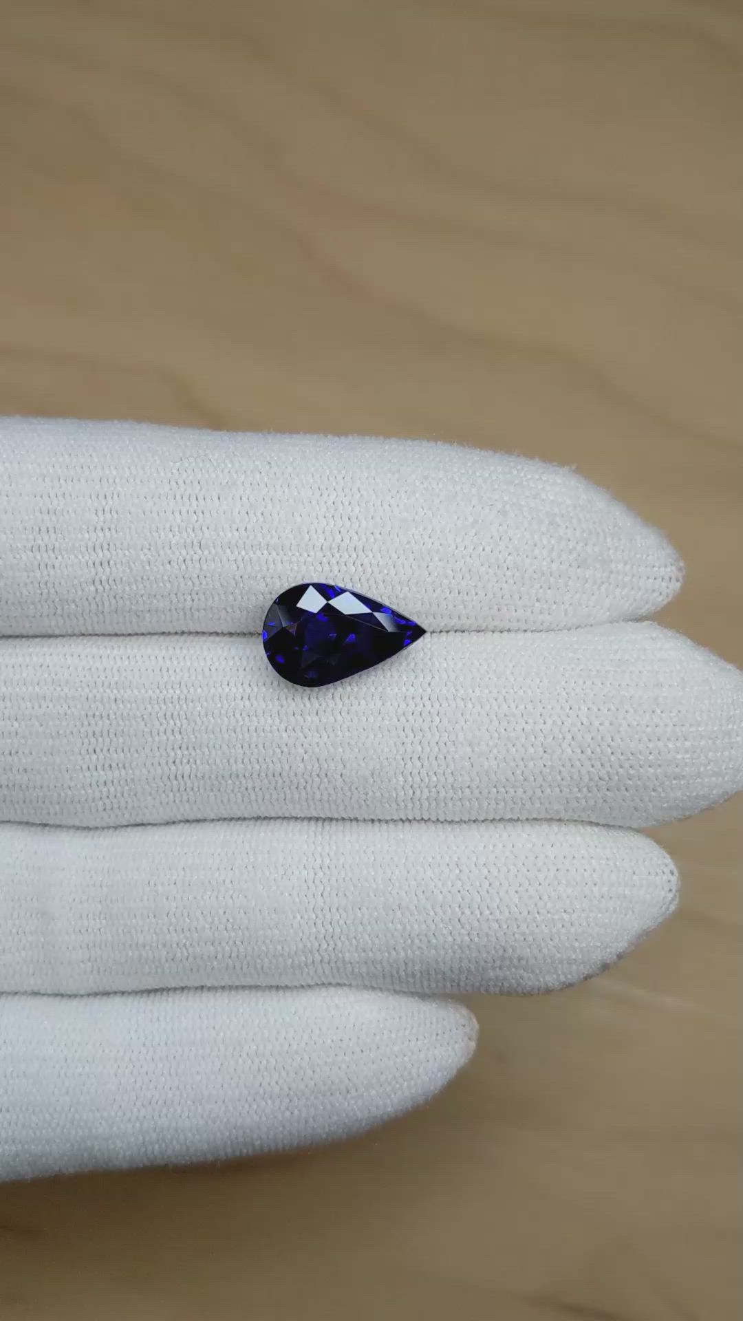 6.00 Ct. Blue Sapphire from Madagascar Size Video