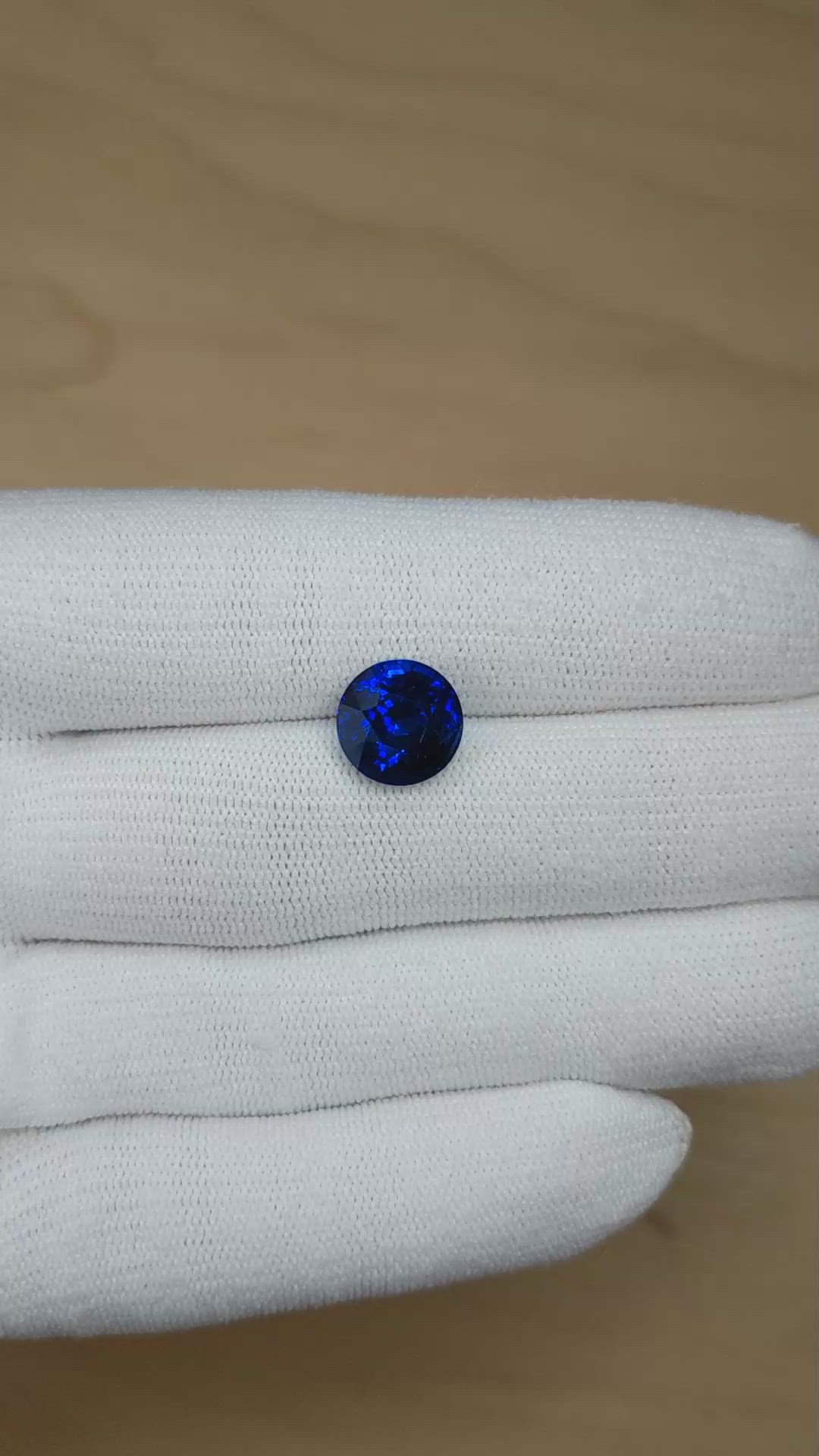 6.04 Ct. Blue Sapphire from Madagascar Size Video
