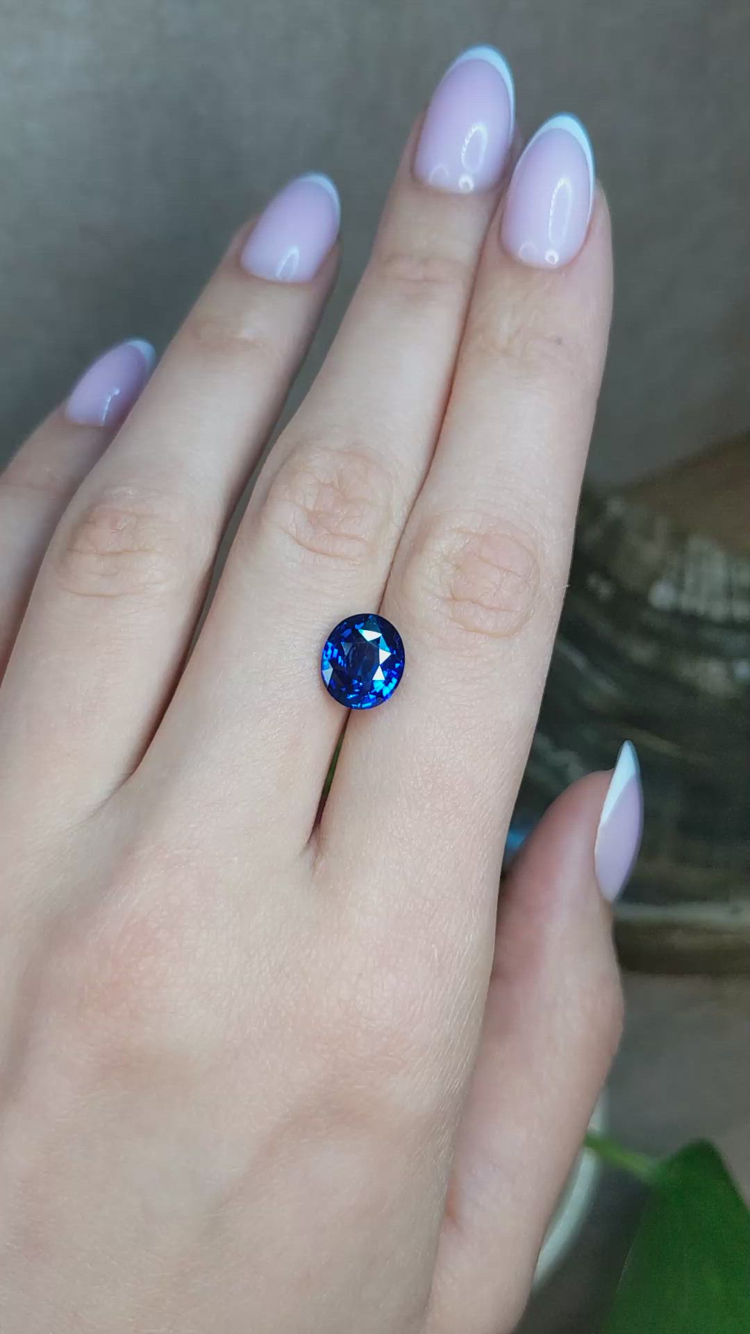 4.07 Ct. Blue Sapphire from Madagascar Size Video