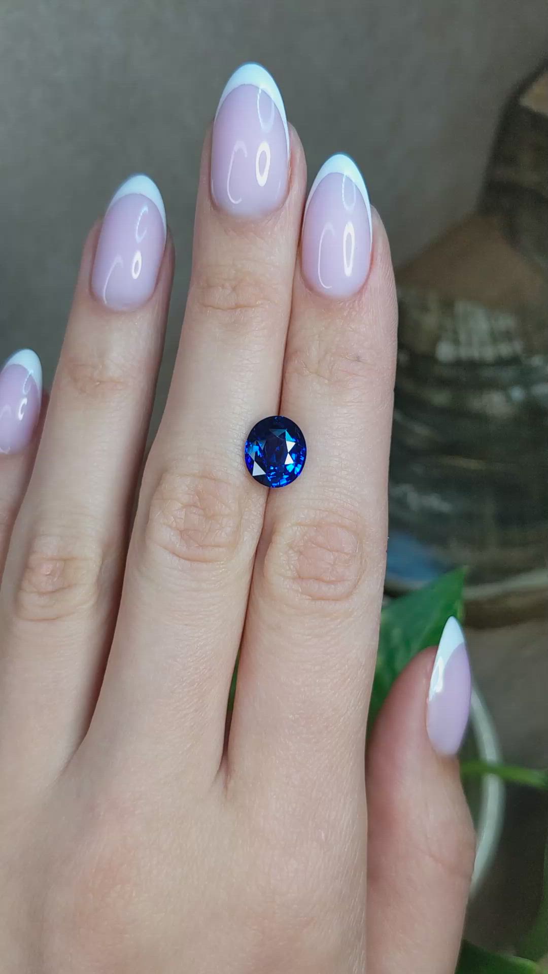 4.07 Ct. Blue Sapphire from Madagascar Size Video