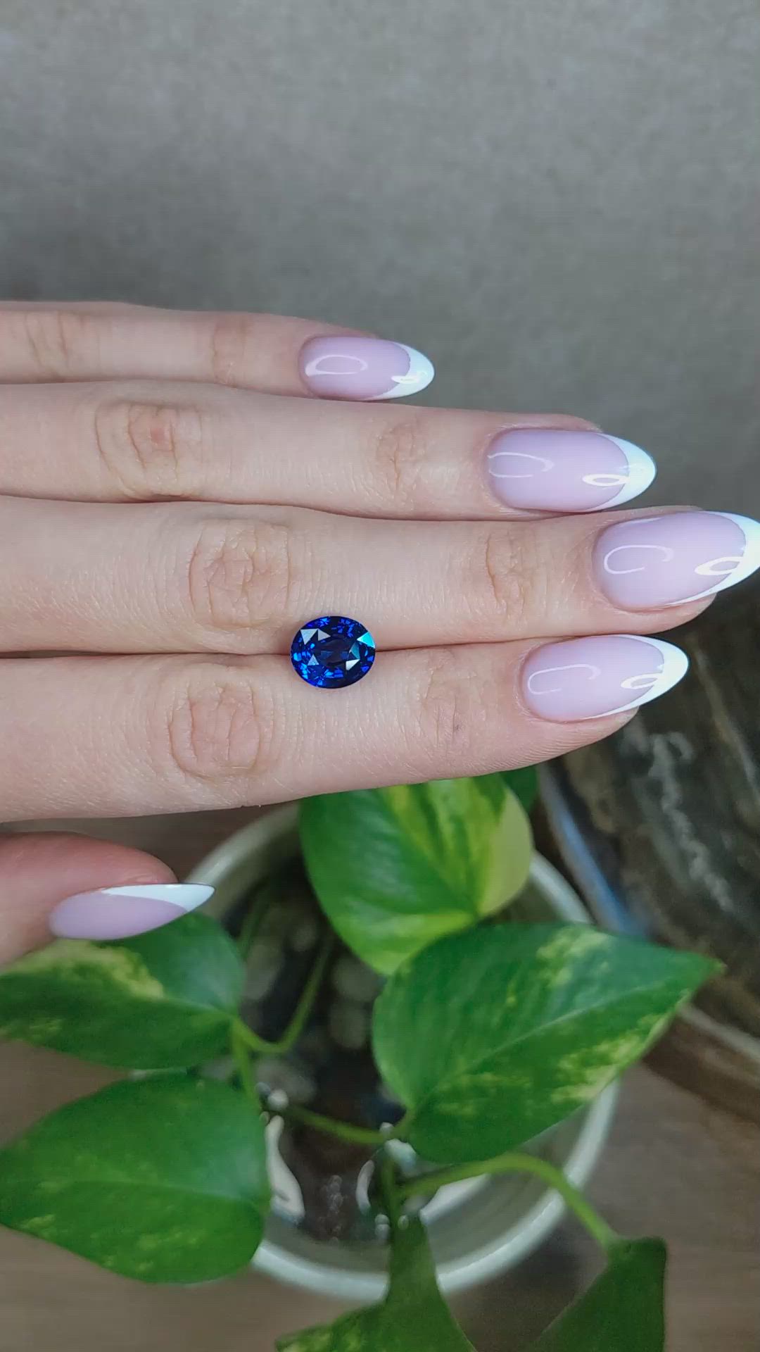 4.07 Ct. Blue Sapphire from Madagascar Size Video