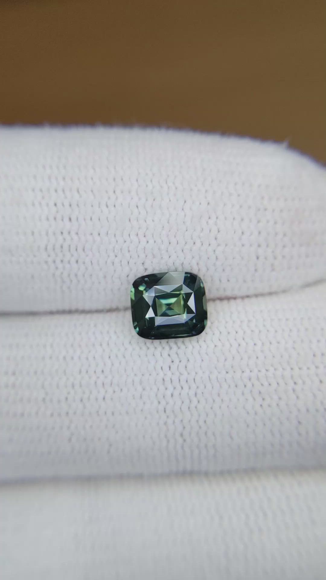 1.58 Ct. Green Sapphire from Madagascar Size Video