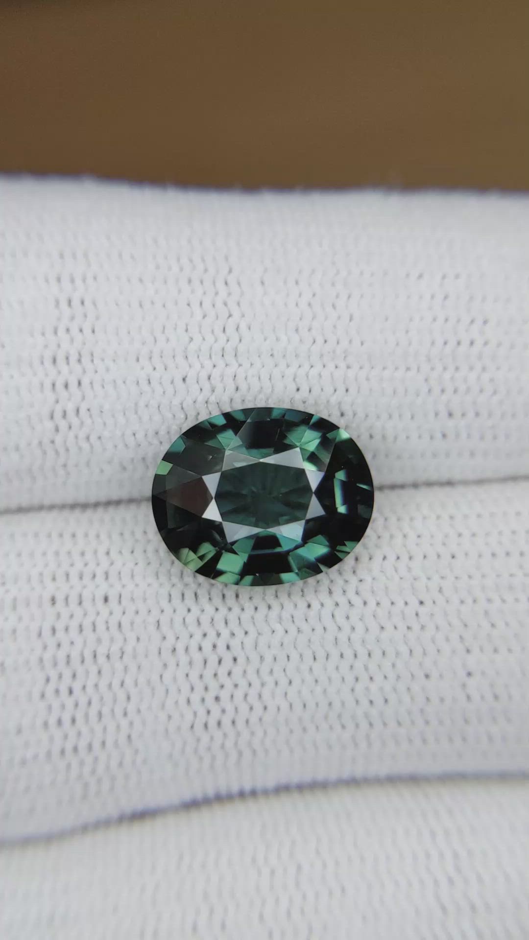 6.03 Ct. Bluish Green Sapphire from Madagascar Size Video