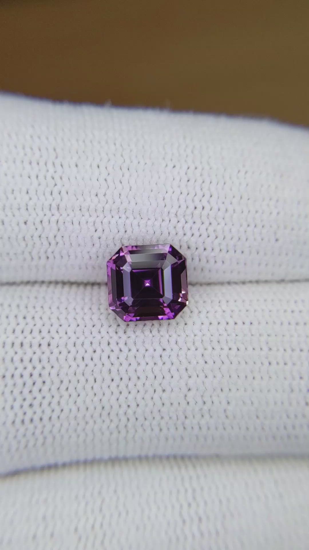 3.09 Ct. Purple Sapphire from Ceylon (Sri Lanka) Size Video