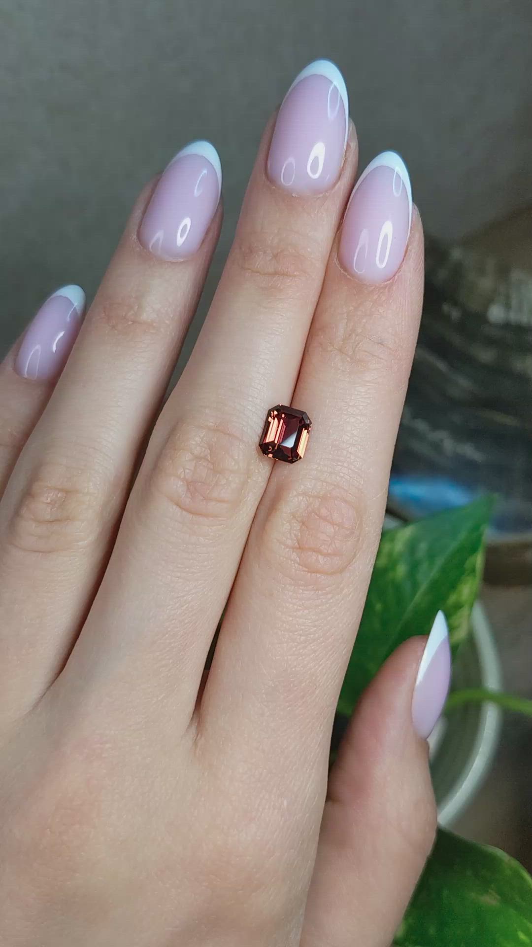 2.01 Ct. Orangish Brown Sapphire from Ceylon (Sri Lanka) Size Video