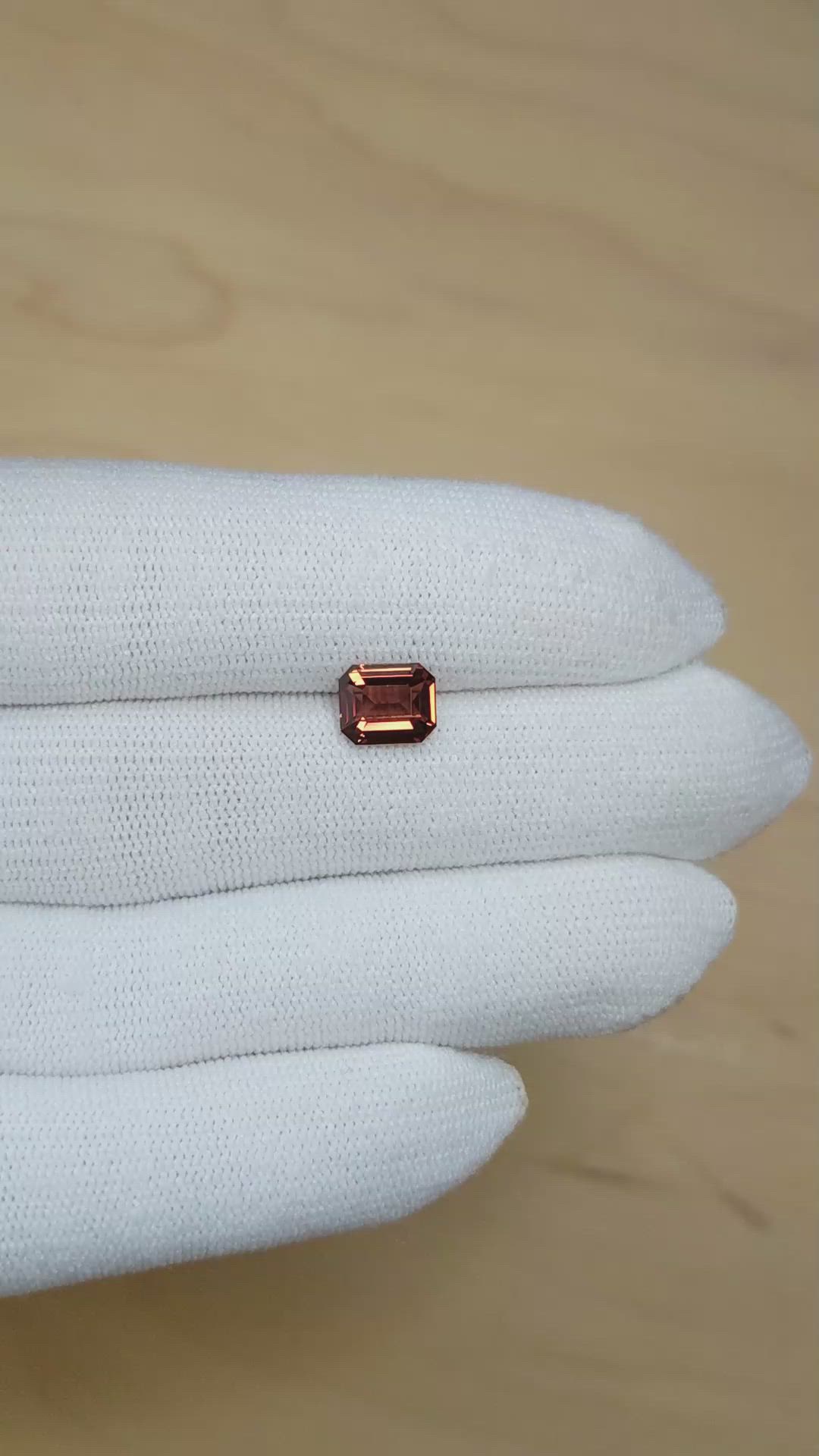 2.01 Ct. Orangish Brown Sapphire from Ceylon (Sri Lanka) Size Video