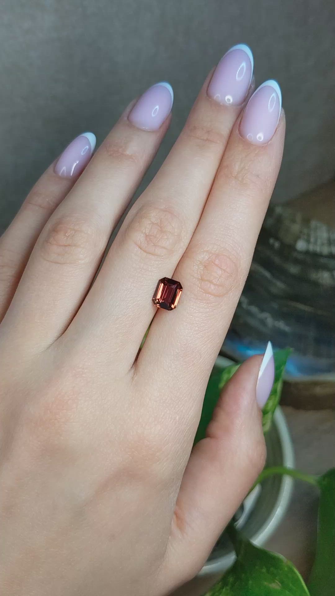 2.01 Ct. Orangish Brown Sapphire from Ceylon (Sri Lanka) Size Video