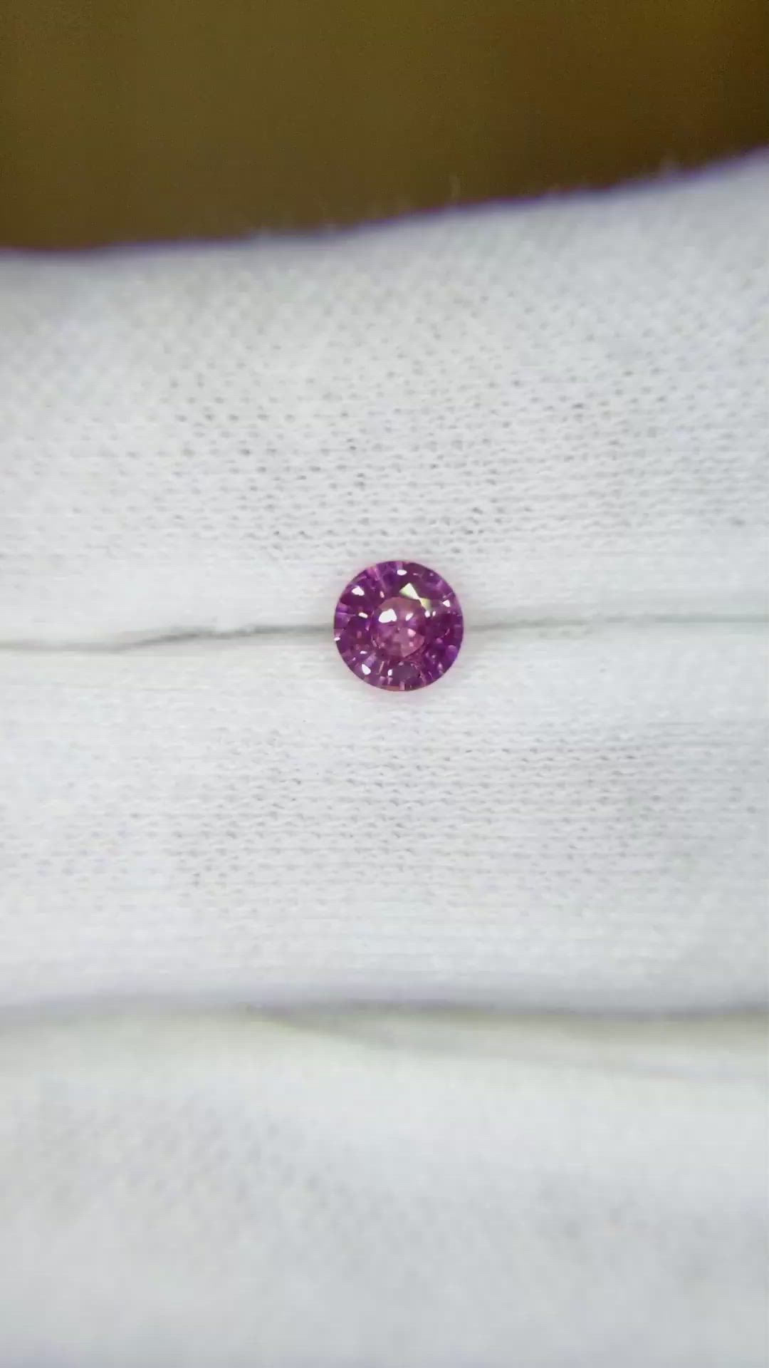 0.54 Ct. Pink Sapphire from Ceylon (Sri Lanka) Size Video