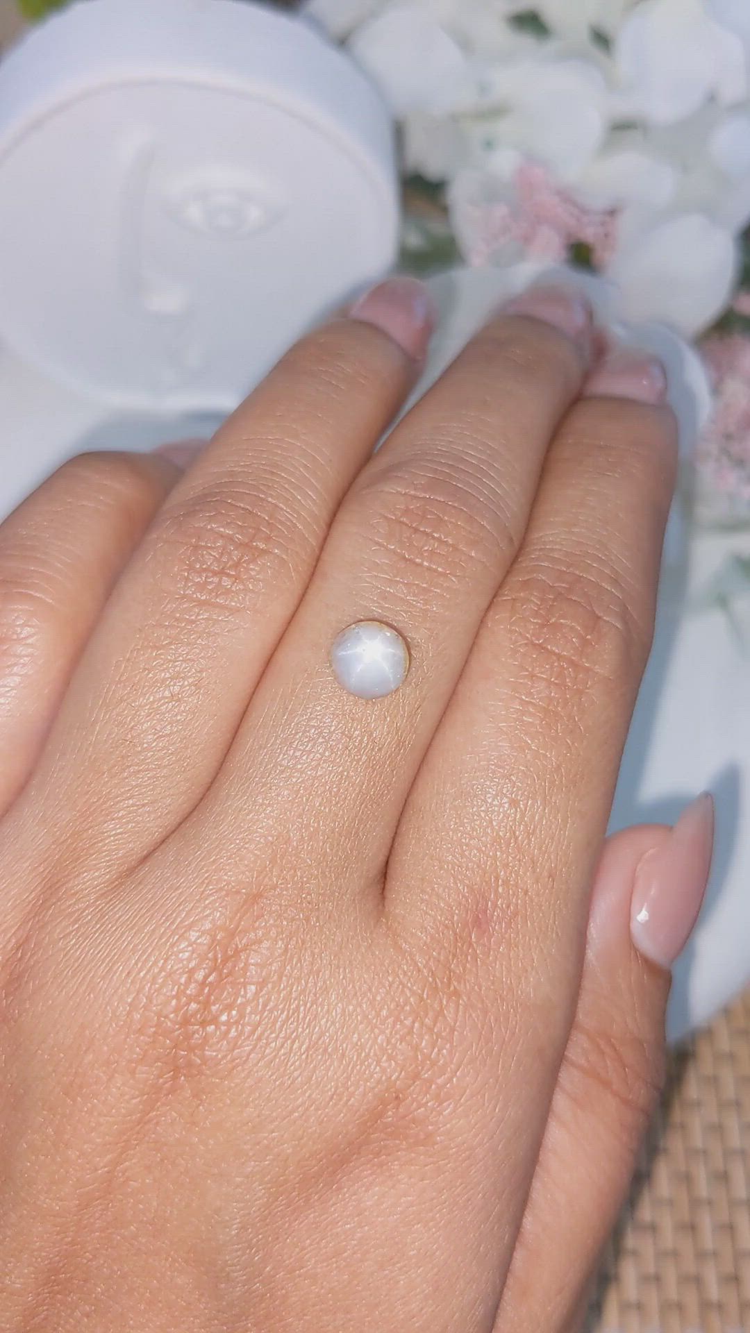 2.35 Ct. Purple Star Sapphire from Ceylon (Sri Lanka) Size Video