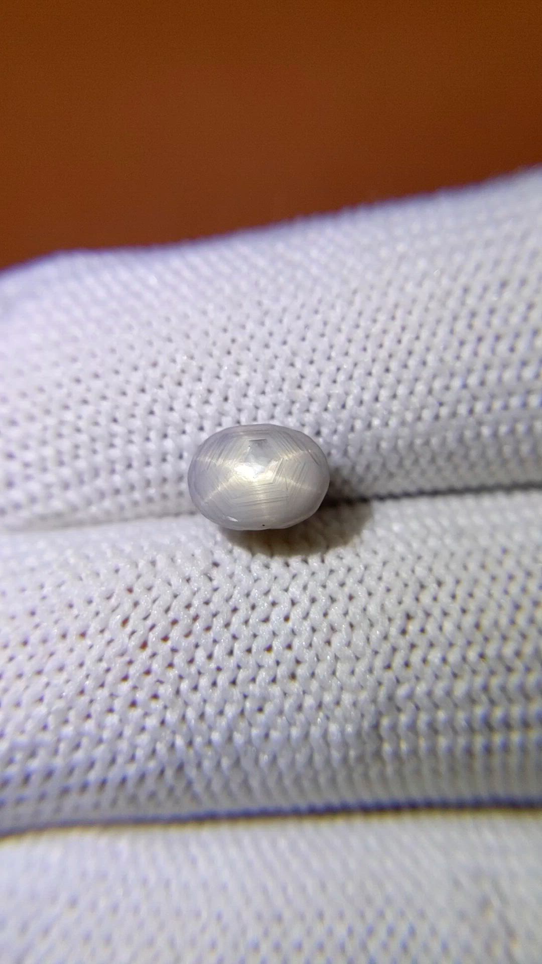 2.64 Ct. Grey Star Sapphire from Ceylon (Sri Lanka) Size Video