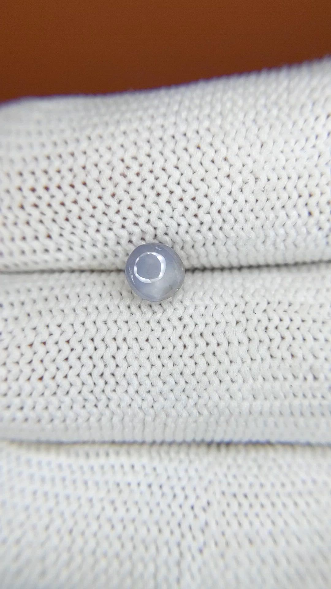 1.31 Ct. Greyish Blue Star Sapphire from Ceylon (Sri Lanka) Size Video