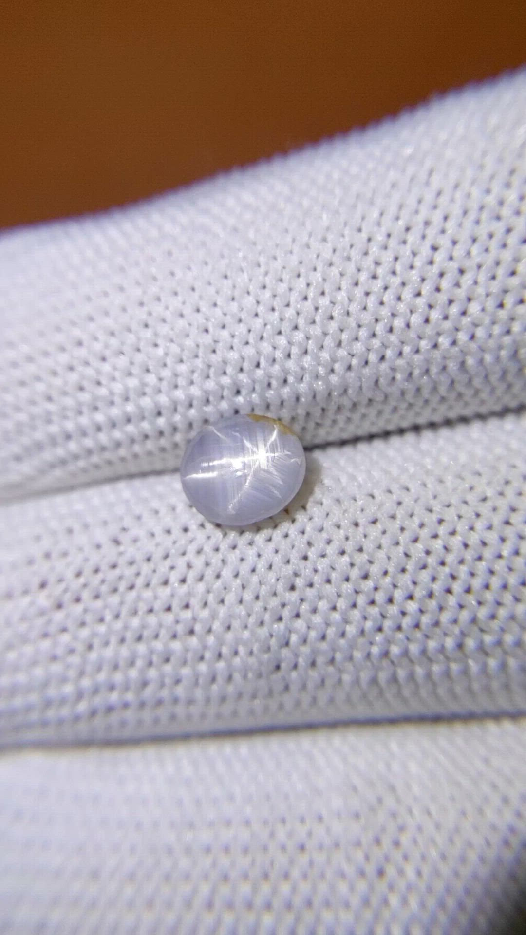1.43 Ct. Bluish Grey Star Sapphire from Ceylon (Sri Lanka) Size Video