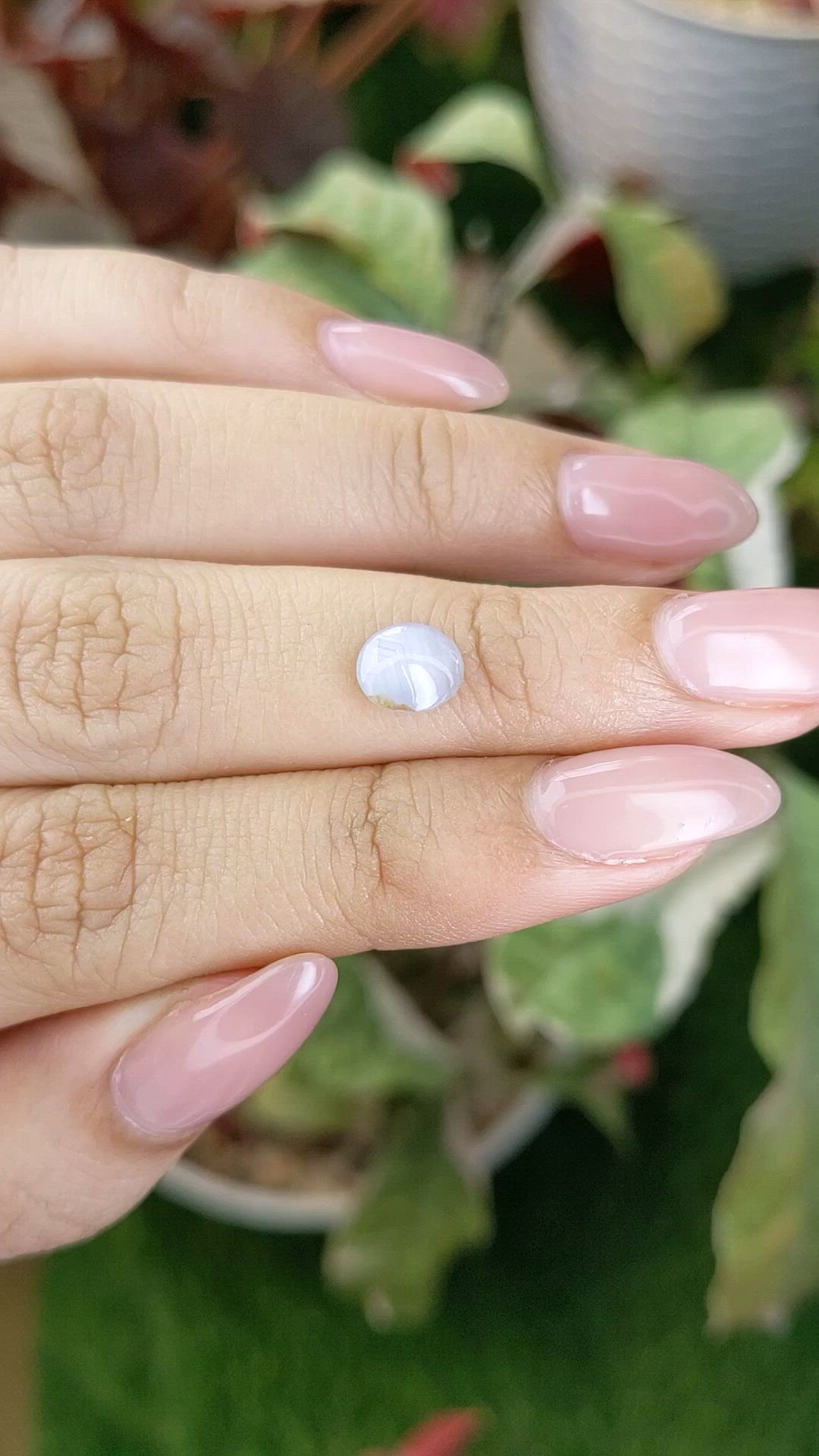 1.43 Ct. Bluish Grey Star Sapphire from Ceylon (Sri Lanka) Size Video