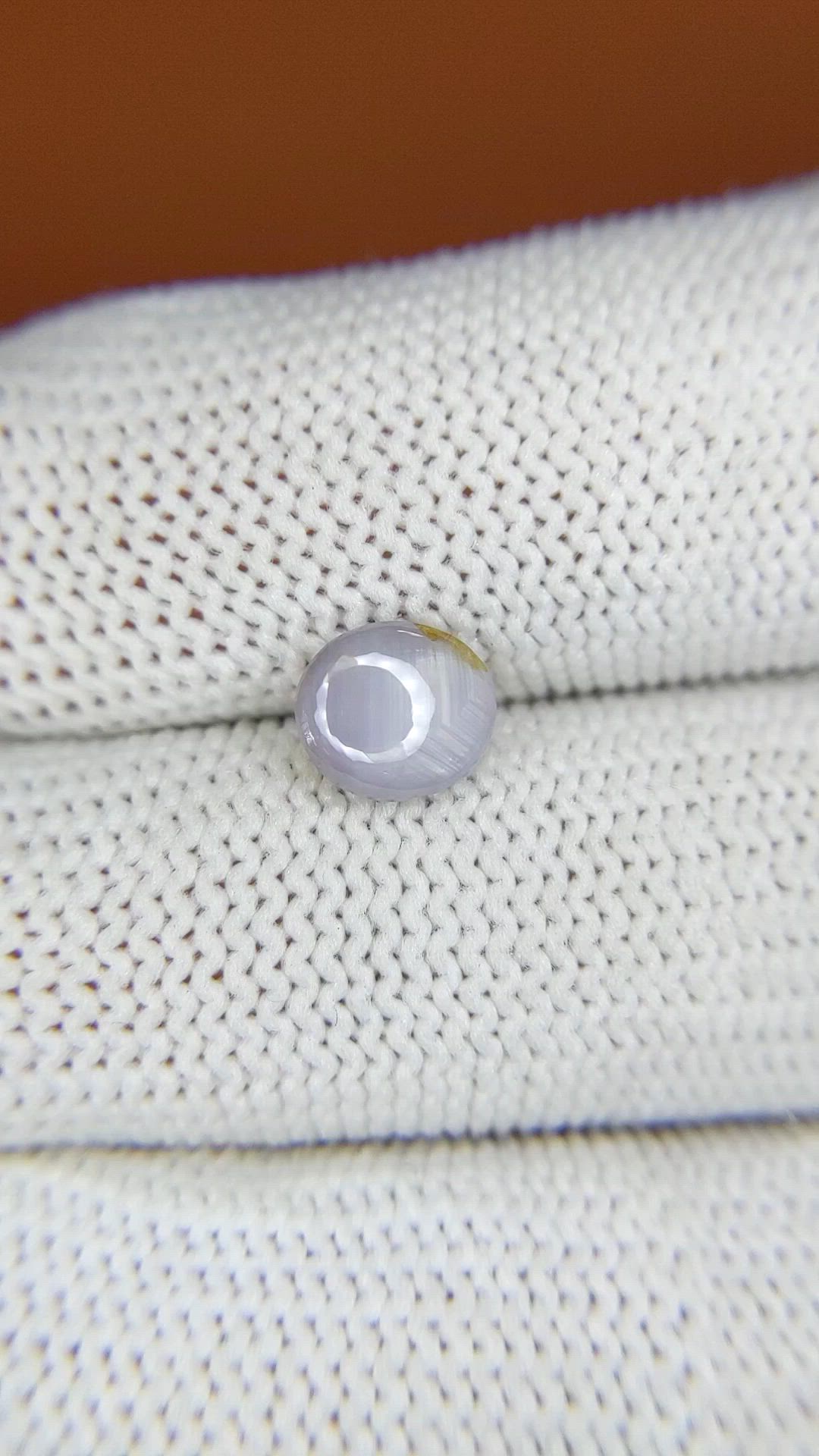 1.43 Ct. Bluish Grey Star Sapphire from Ceylon (Sri Lanka) Size Video