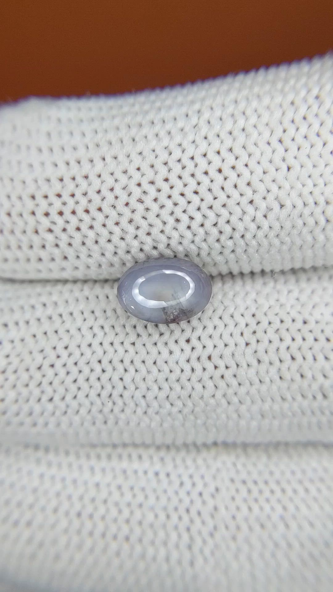 2.21 Ct. Greyish Blue Star Sapphire from Ceylon (Sri Lanka) Size Video