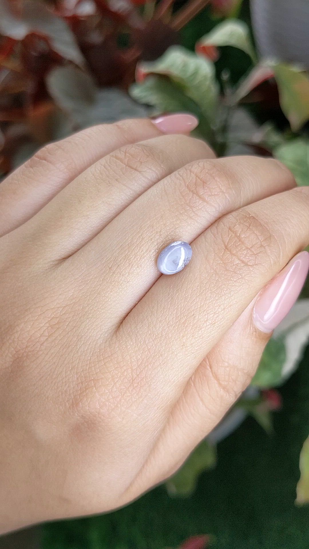 2.21 Ct. Greyish Blue Star Sapphire from Ceylon (Sri Lanka) Size Video