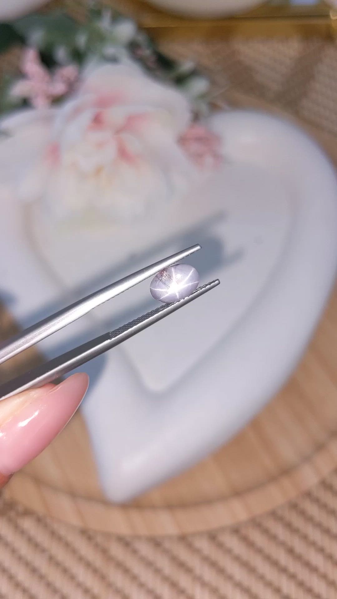 2.21 Ct. Greyish Blue Star Sapphire from Ceylon (Sri Lanka) Size Video
