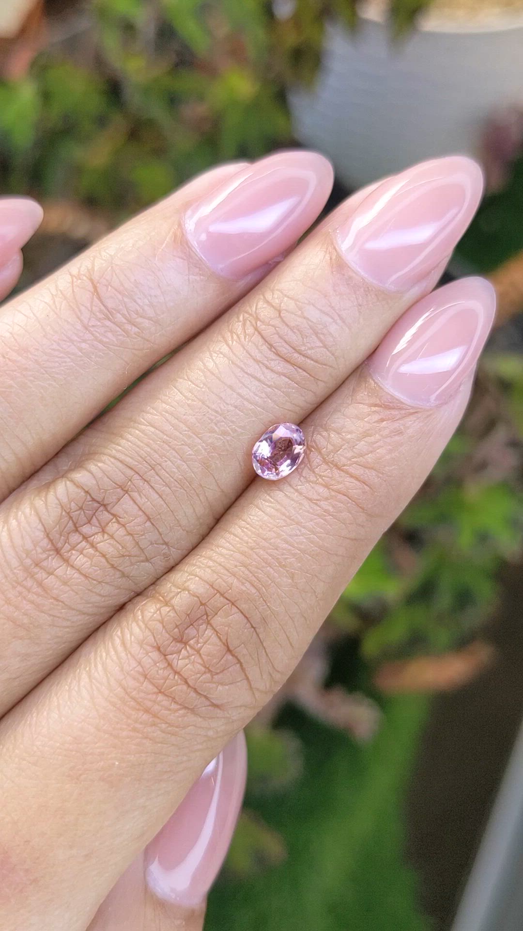 0.72 Ct. Padparadscha Sapphire from Ceylon (Sri Lanka) Size Video