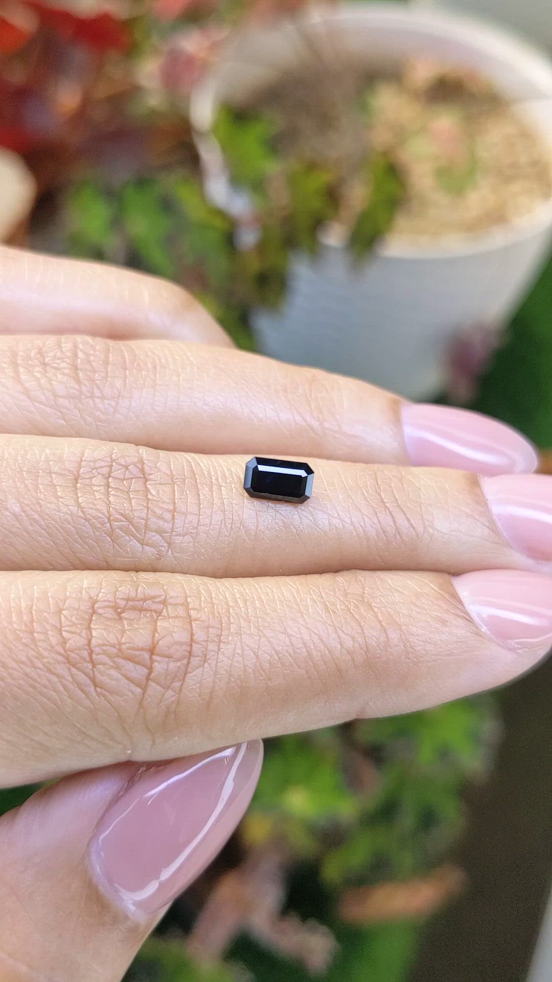 0.81 Ct. Blue Sapphire from Ceylon (Sri Lanka) Size Video