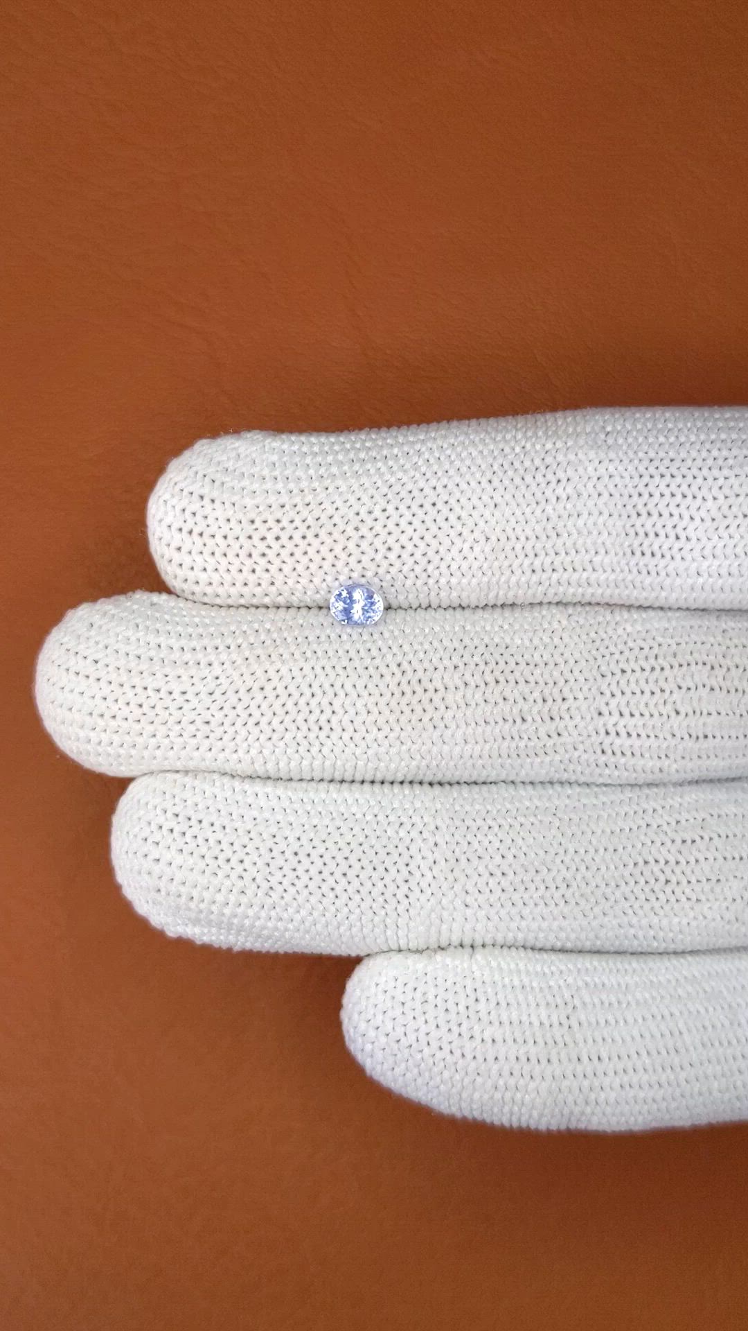 0.50 Ct. Blue Sapphire from Ceylon (Sri Lanka) Size Video