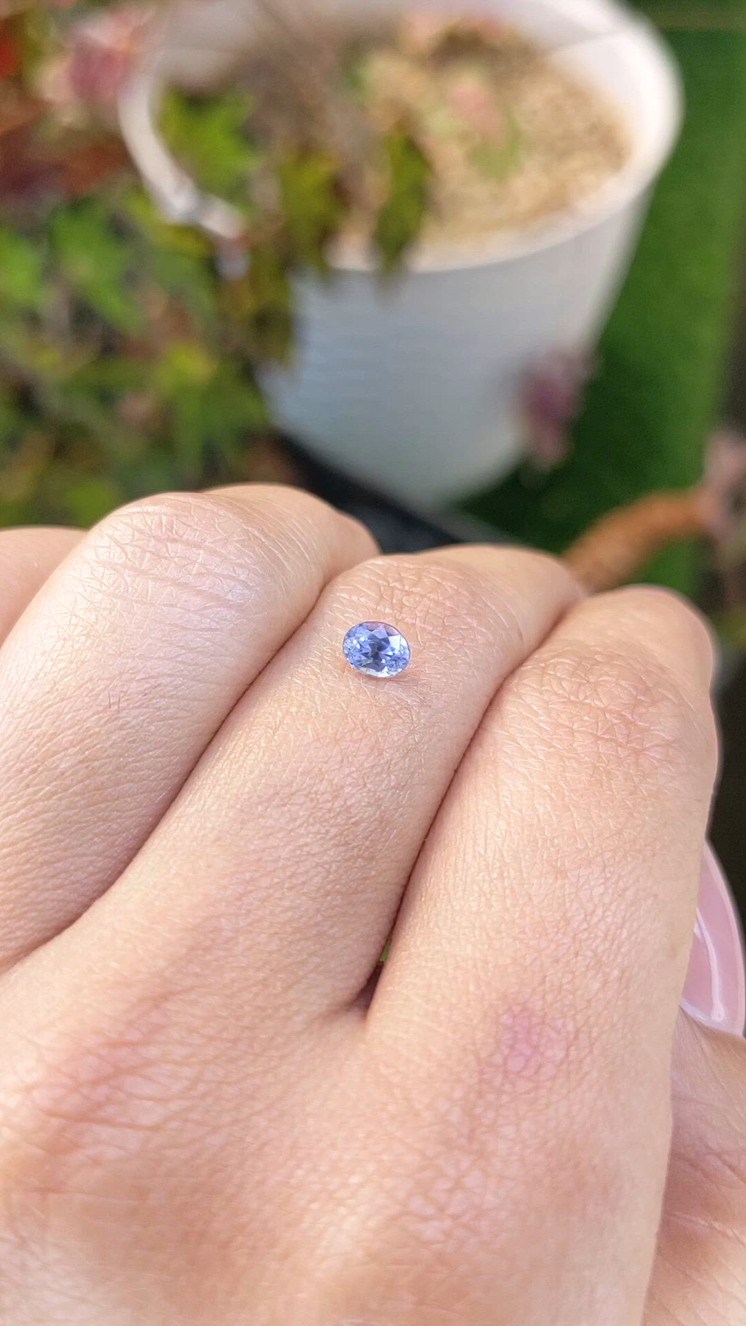 0.50 Ct. Blue Sapphire from Ceylon (Sri Lanka) Size Video