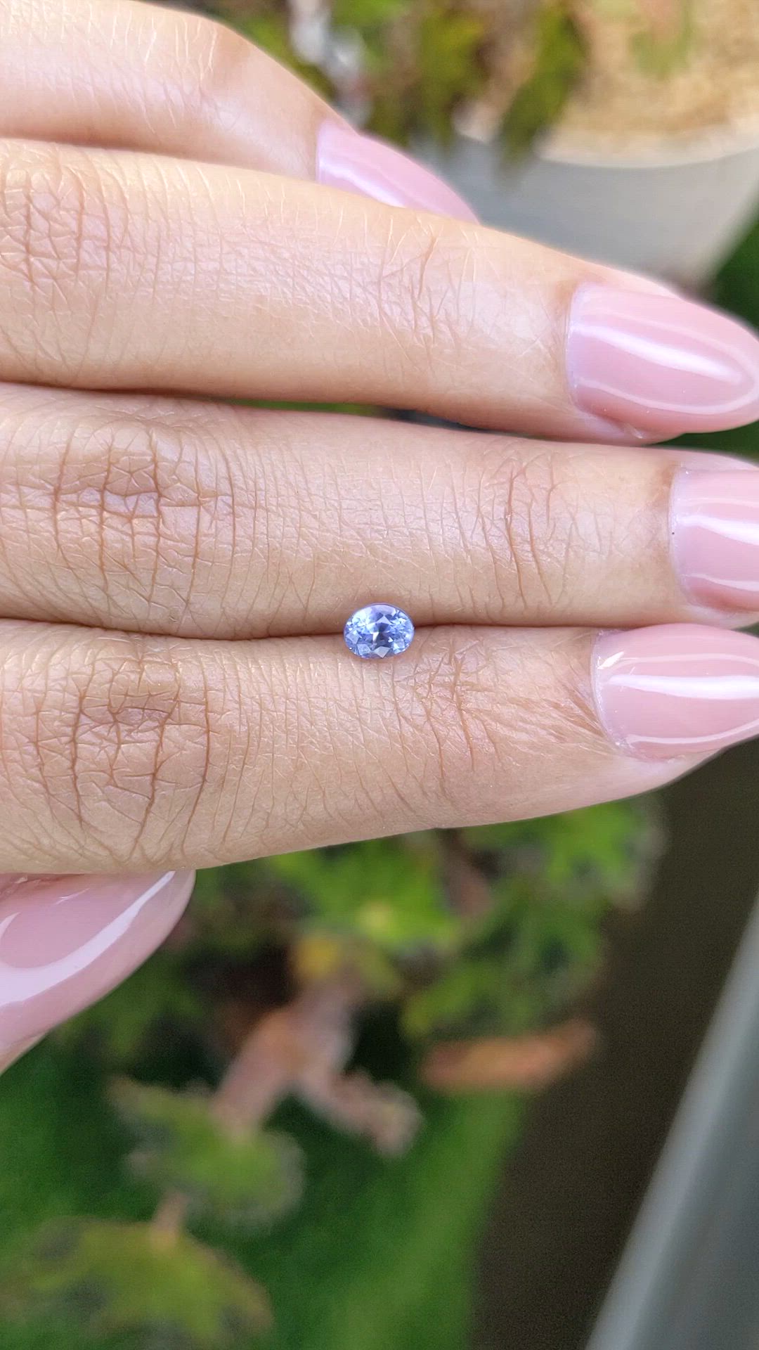 0.50 Ct. Blue Sapphire from Ceylon (Sri Lanka) Size Video