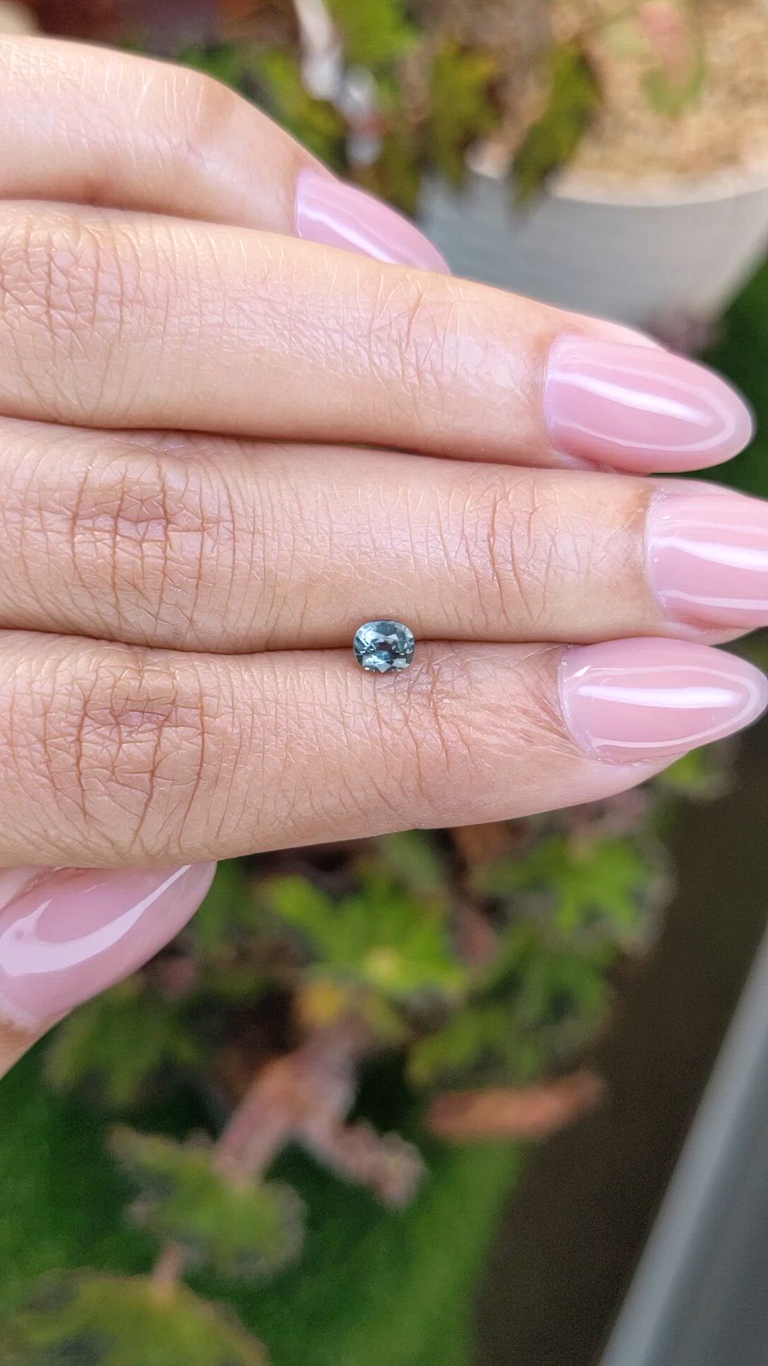 0.39 Ct. Green Sapphire from Ceylon (Sri Lanka) Size Video