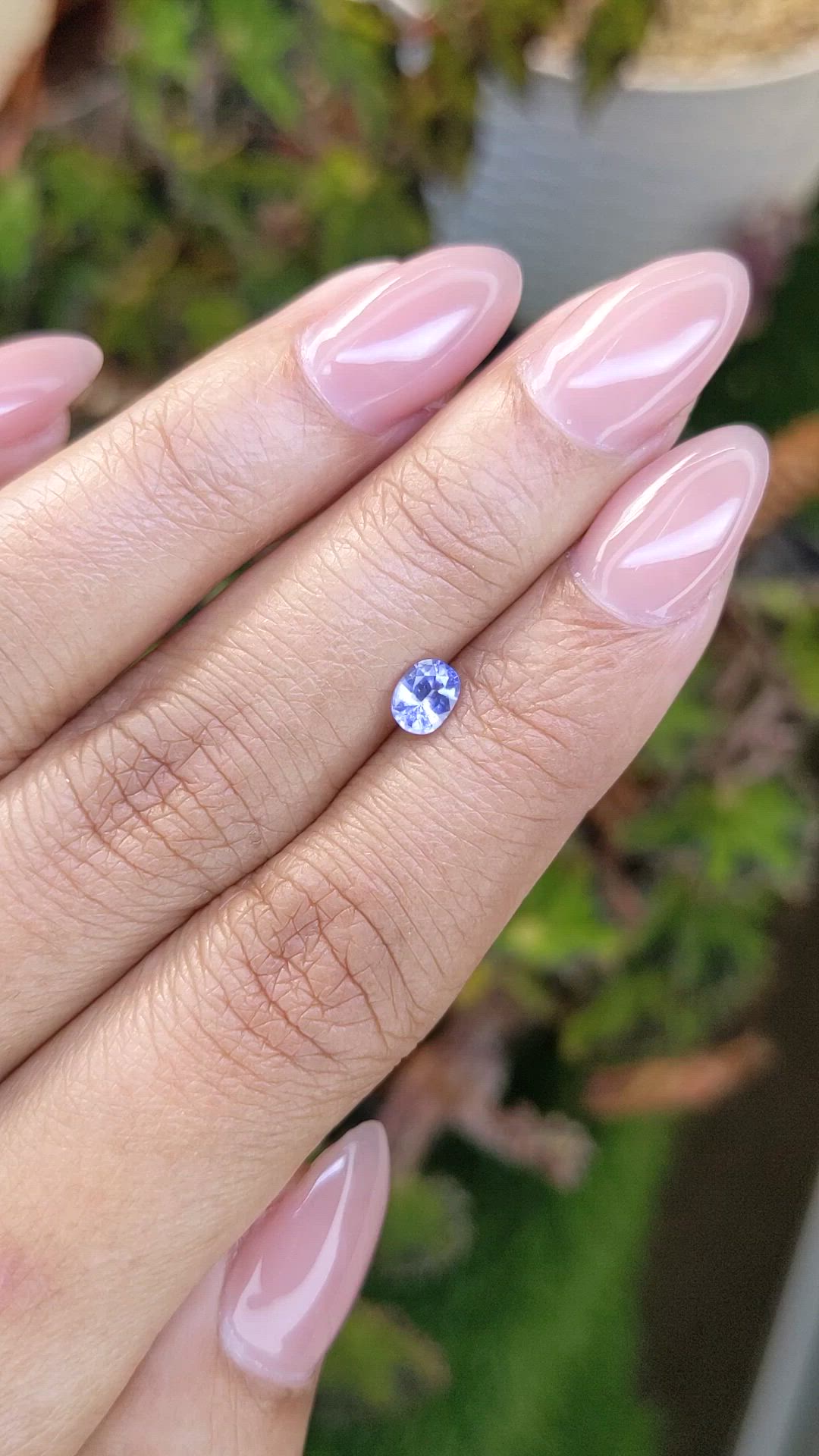 0.46 Ct. Blue Sapphire from Ceylon (Sri Lanka) Size Video