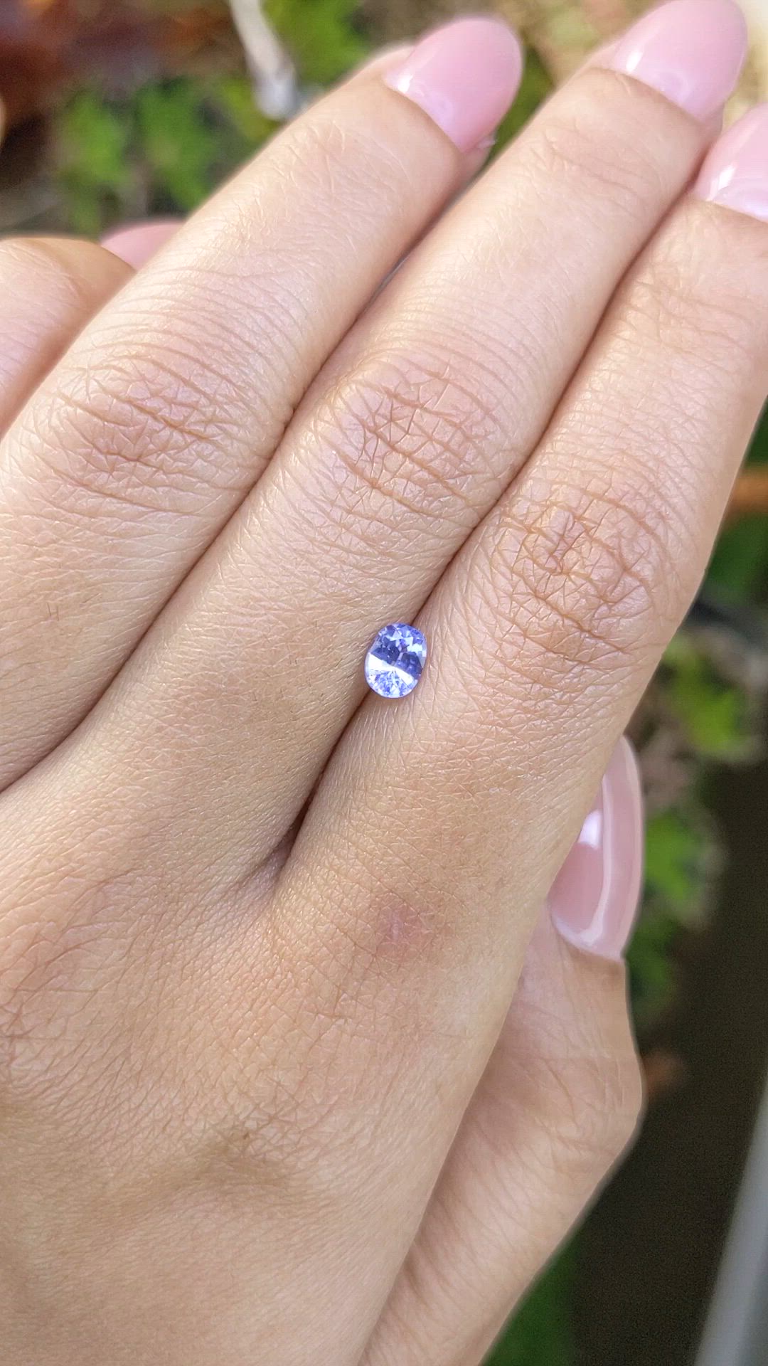 0.46 Ct. Blue Sapphire from Ceylon (Sri Lanka) Size Video
