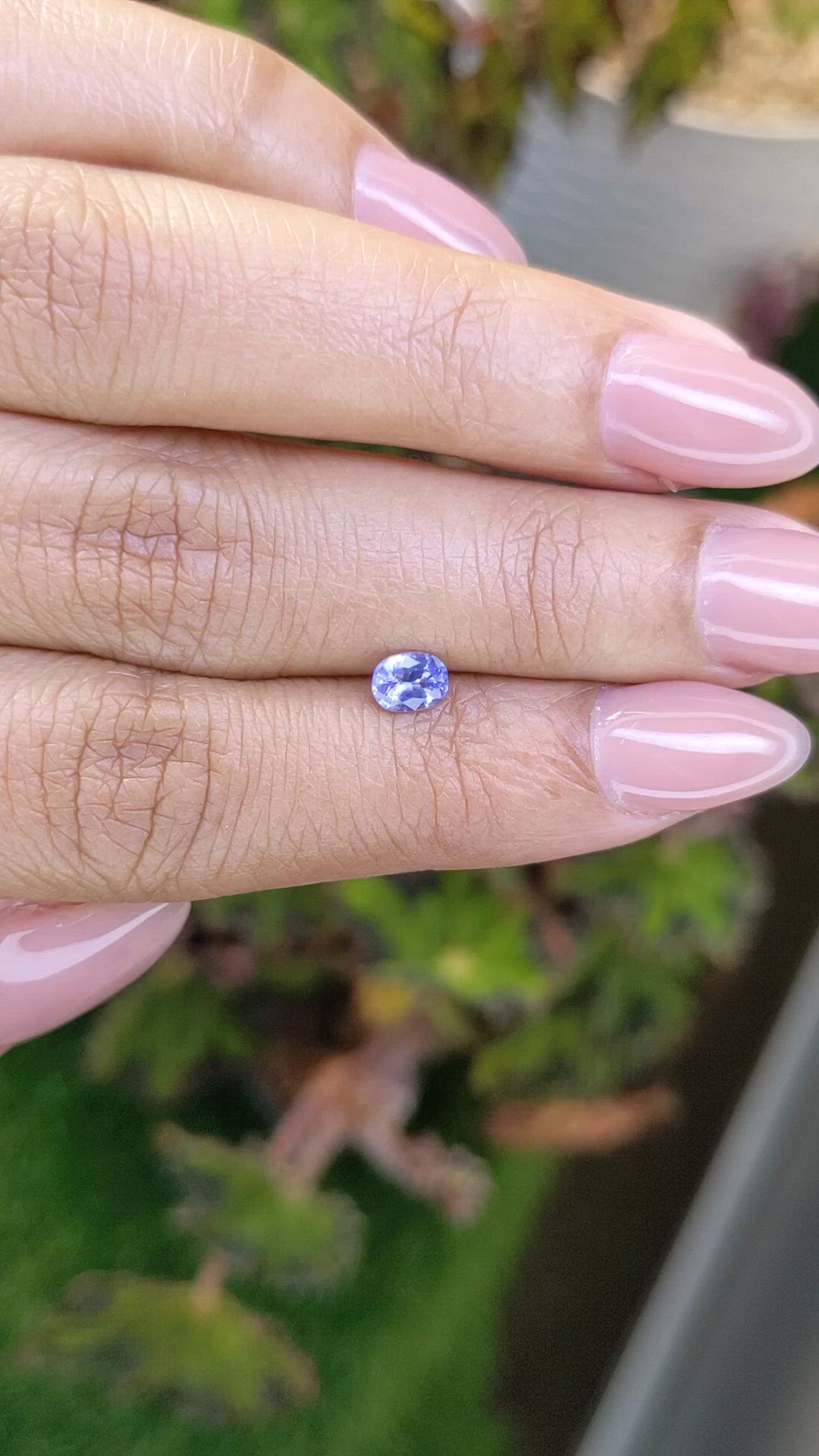 0.46 Ct. Blue Sapphire from Ceylon (Sri Lanka) Size Video