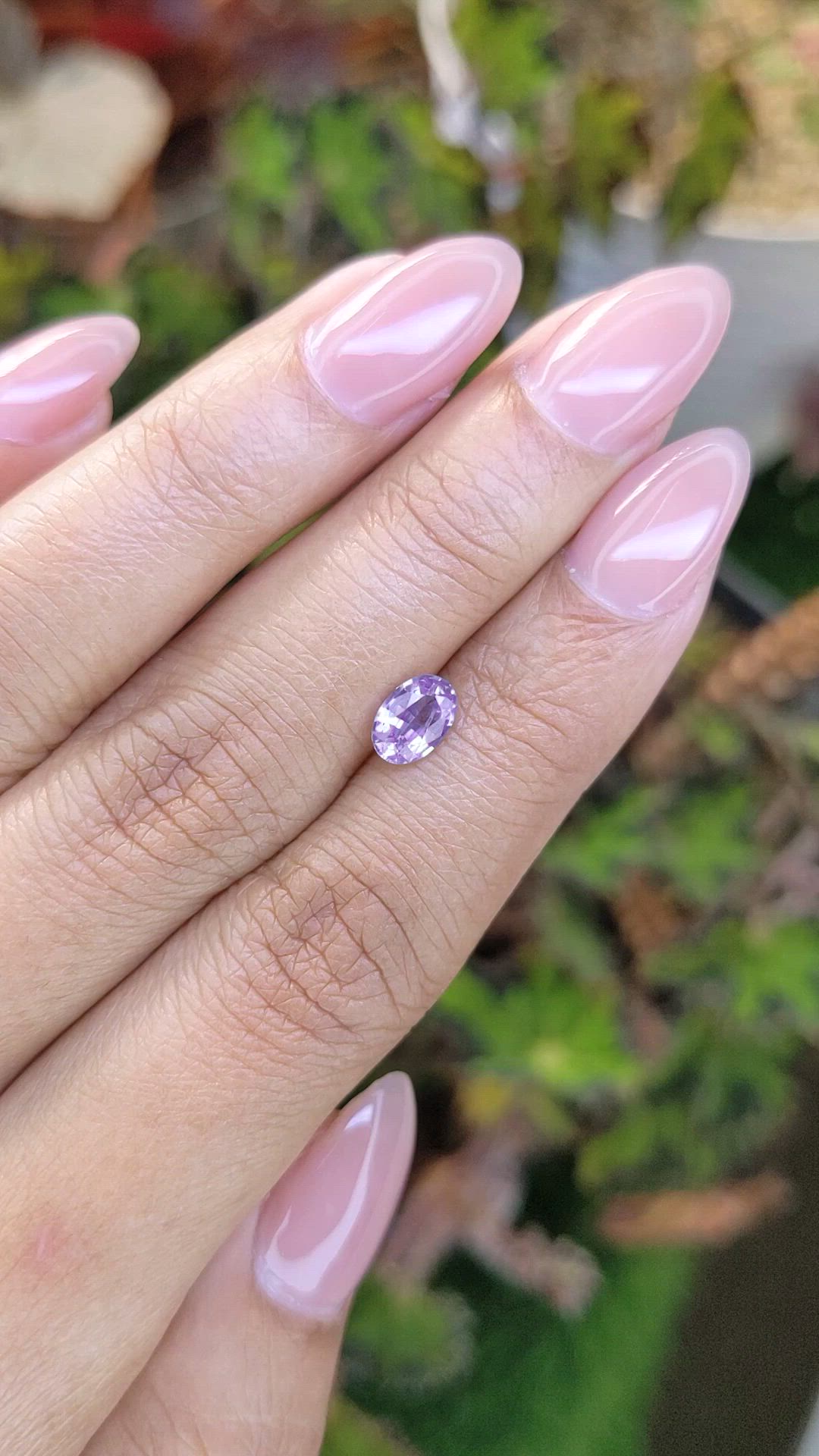 0.93 Ct. Purple Sapphire from Ceylon (Sri Lanka) Size Video