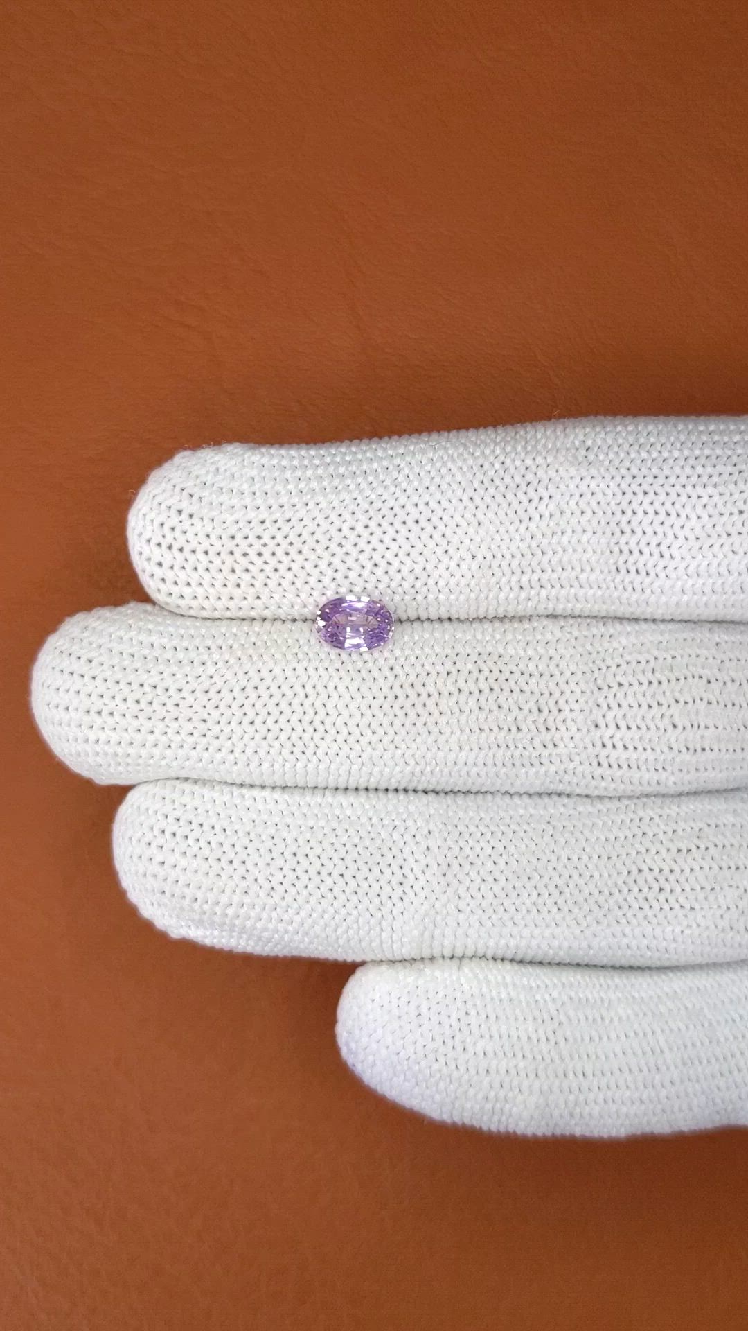 0.93 Ct. Purple Sapphire from Ceylon (Sri Lanka) Size Video