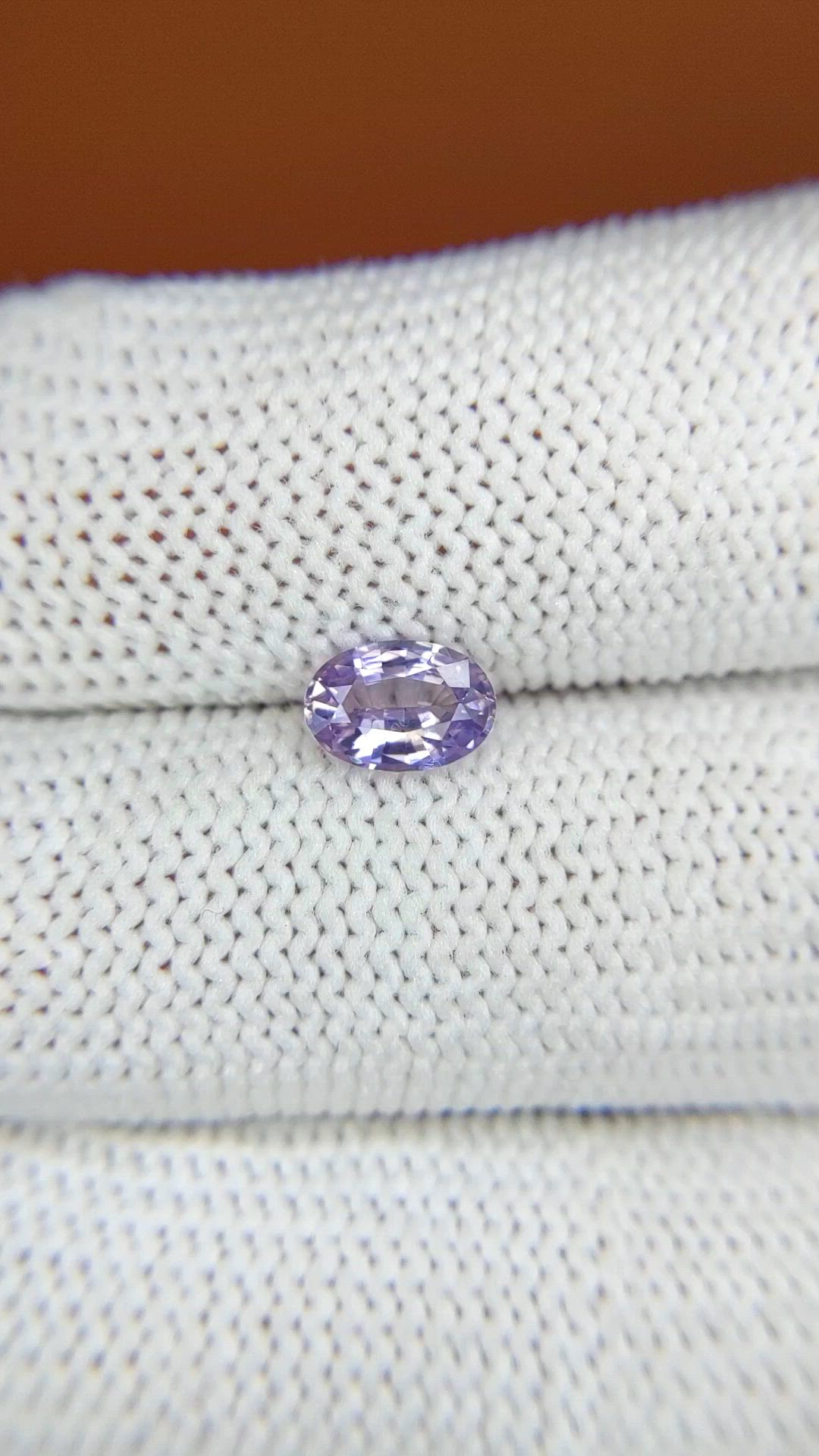 0.93 Ct. Purple Sapphire from Ceylon (Sri Lanka) Size Video